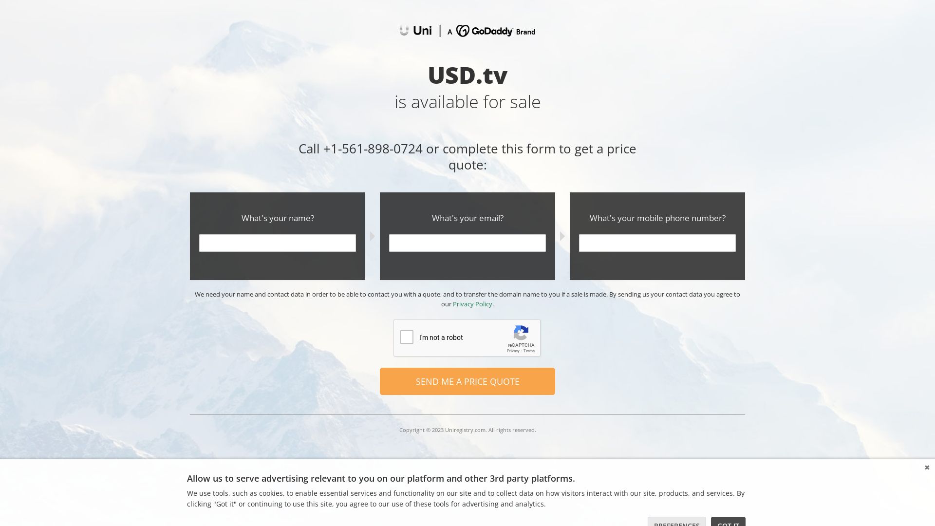 Webseitenstatus 1.usd.tv ist   ONLINE