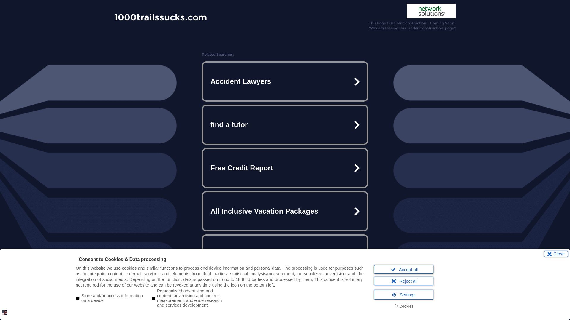 Webseitenstatus 1000trailssucks.com ist   ONLINE
