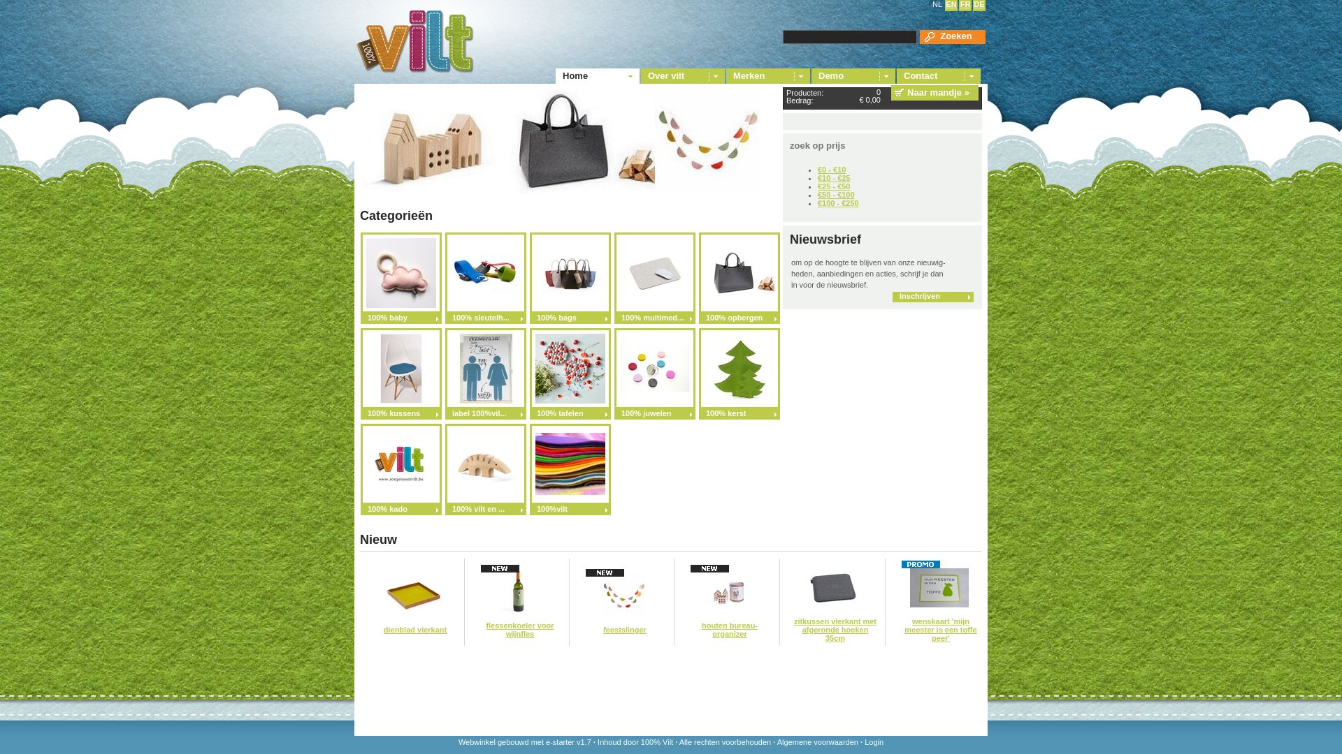 Webseitenstatus 100procentvilt.be ist   ONLINE