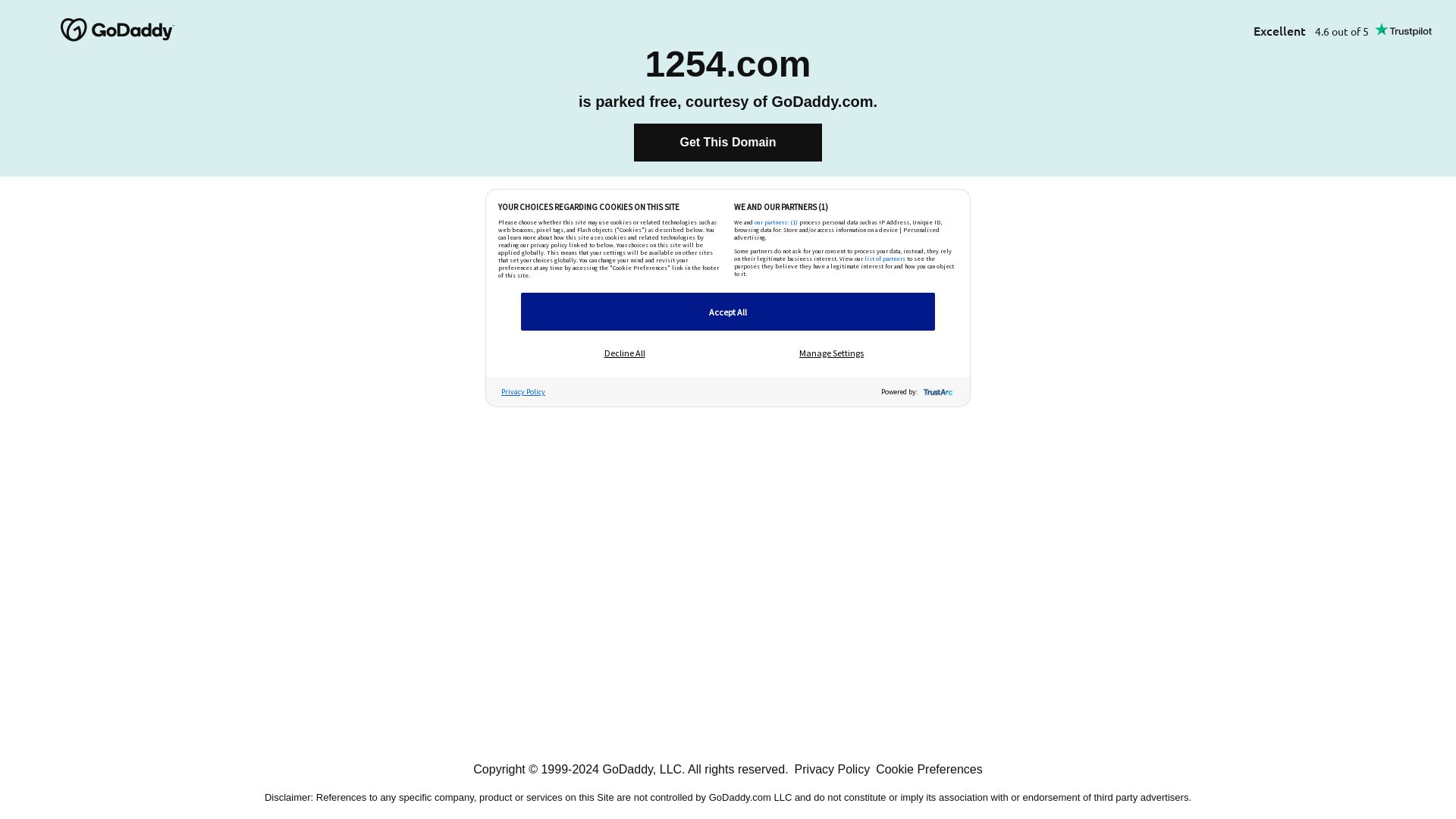 Webseitenstatus 1254.com ist   ONLINE