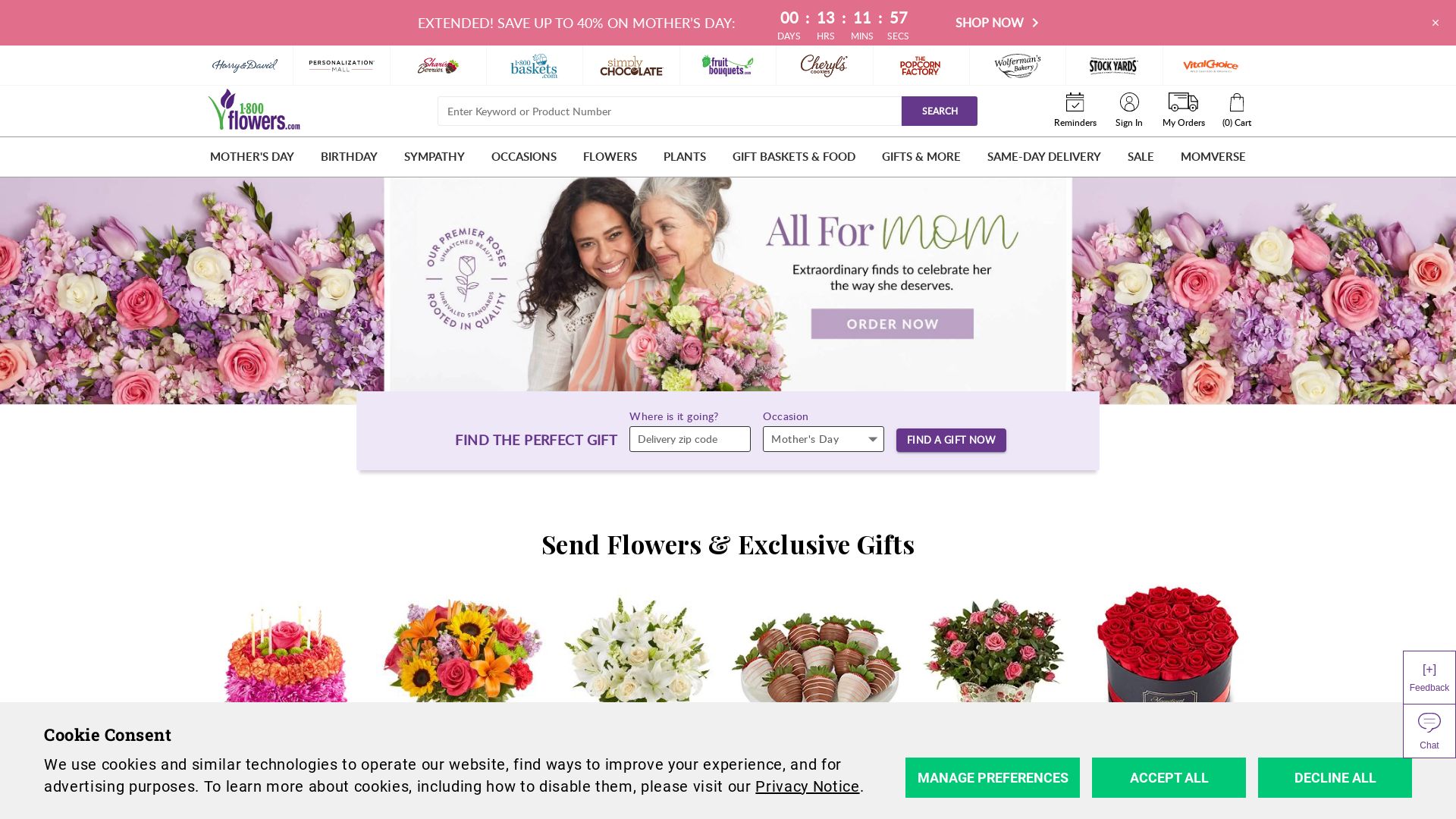 Webseitenstatus 1800flowers.com ist   ONLINE