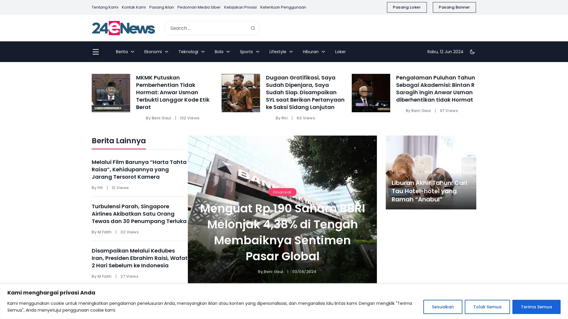 Webseitenstatus 24enews.com ist   ONLINE
