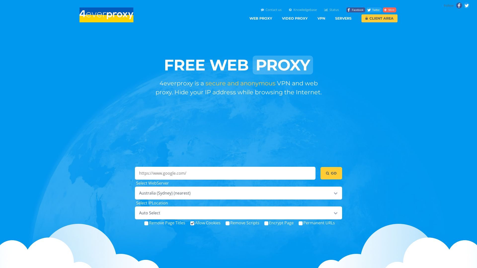 Webseitenstatus 4everproxy.com ist   ONLINE