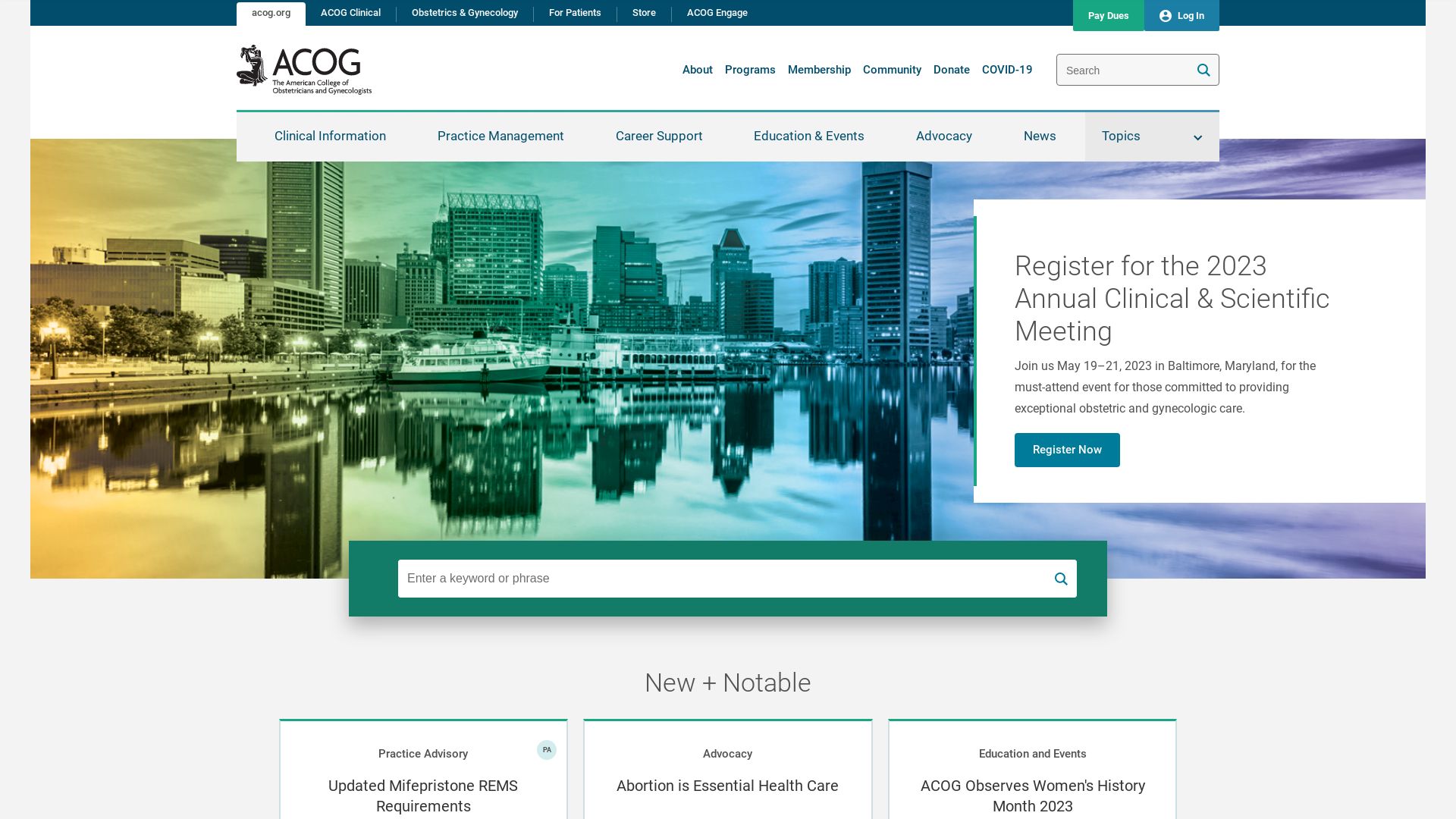 Webseitenstatus acog.org ist   ONLINE