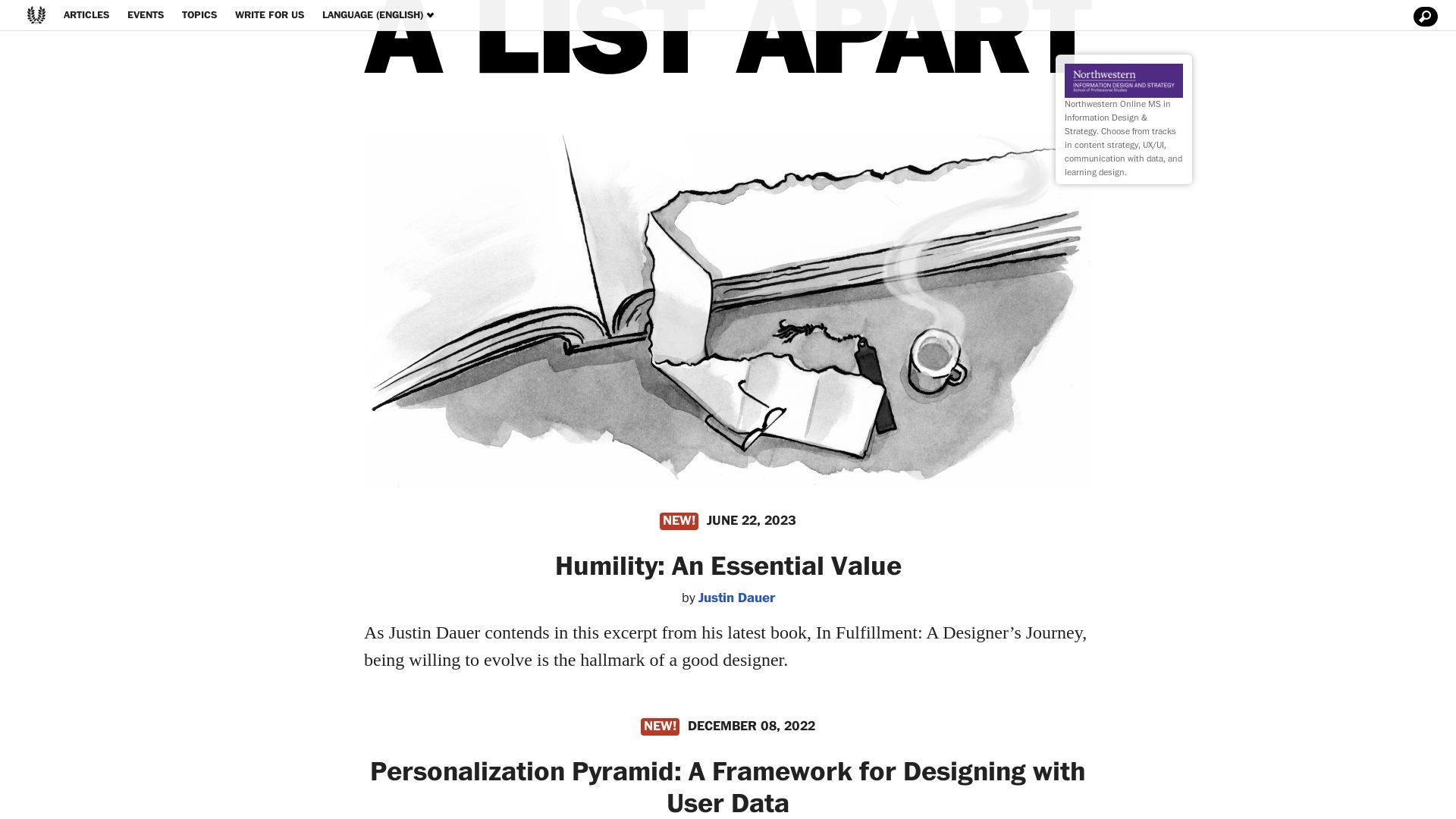 Webseitenstatus alistapart.com ist   ONLINE
