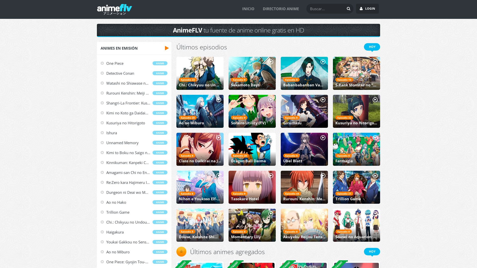 Webseitenstatus animeflv.net ist   ONLINE