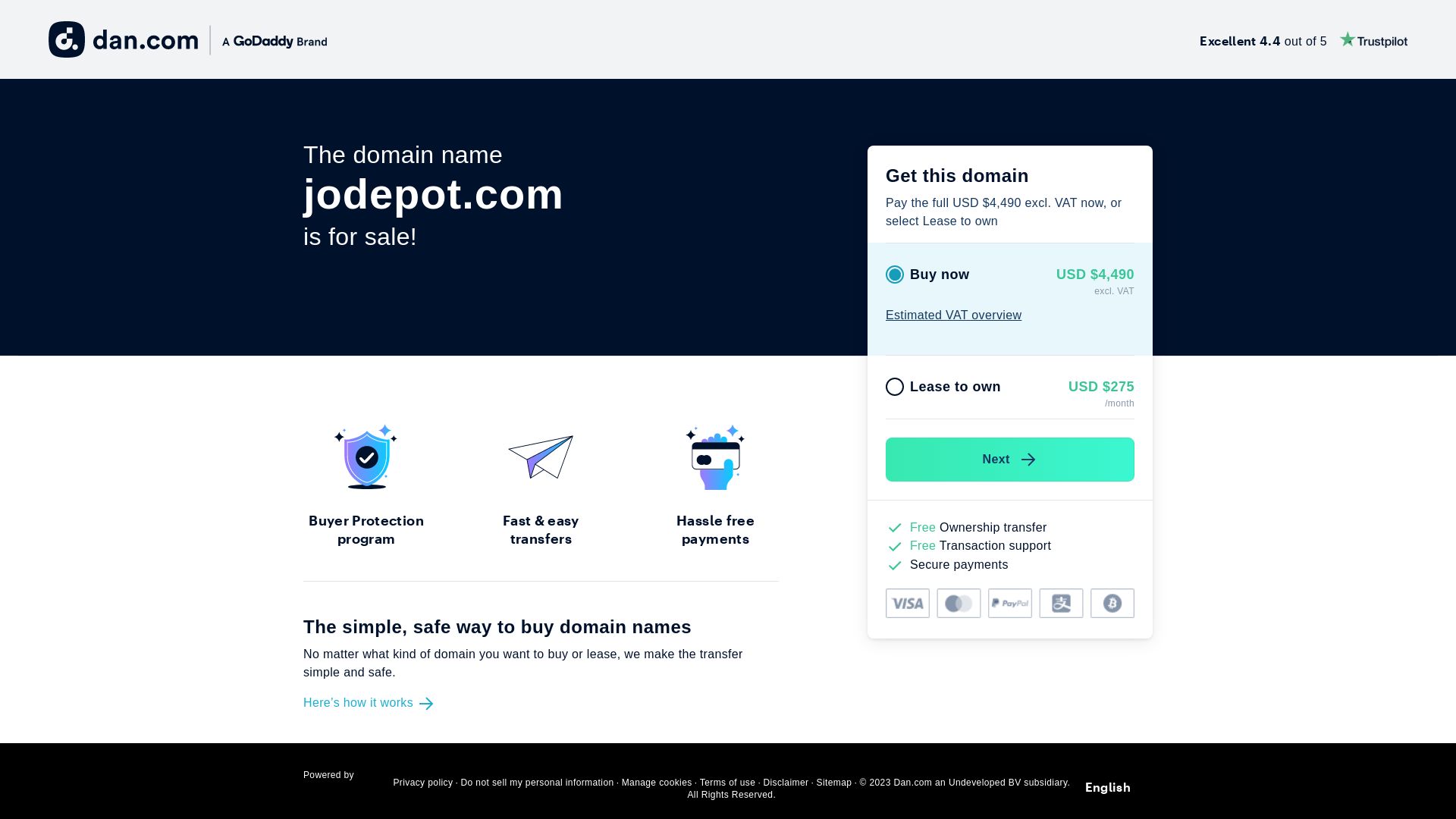 Webseitenstatus ar.jodepot.com ist   ONLINE