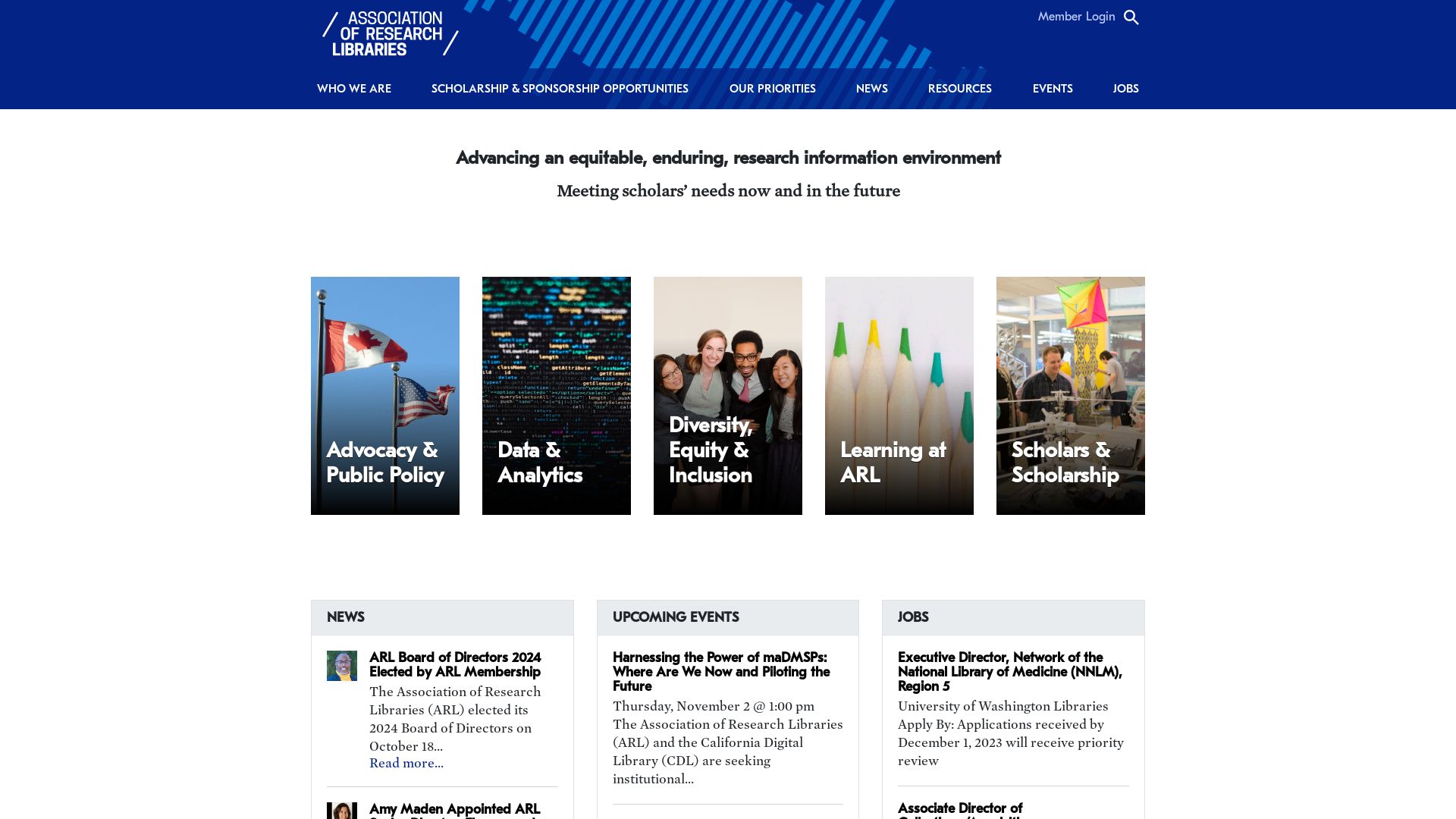 Webseitenstatus arl.org ist   ONLINE