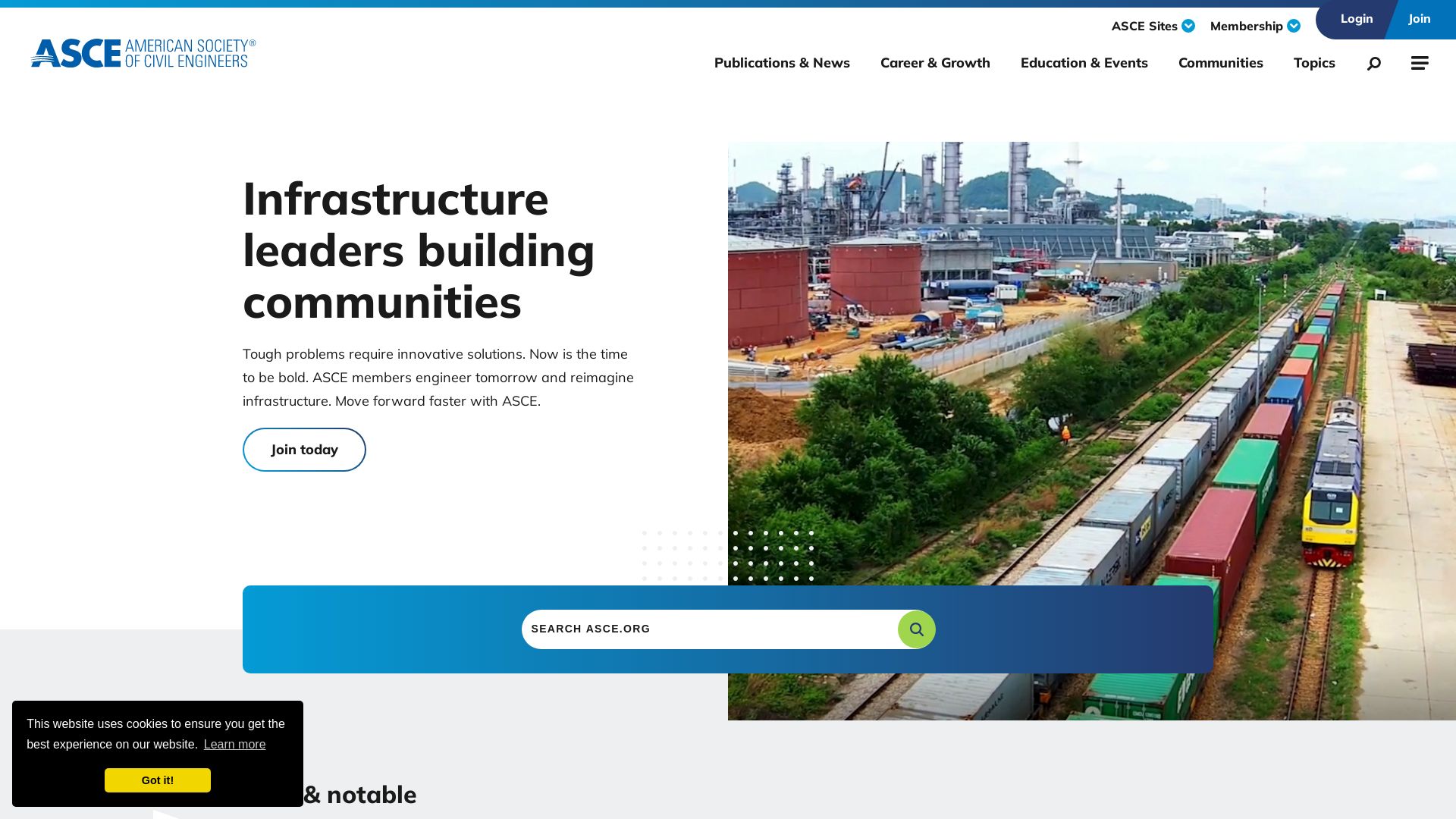 Webseitenstatus asce.org ist   ONLINE