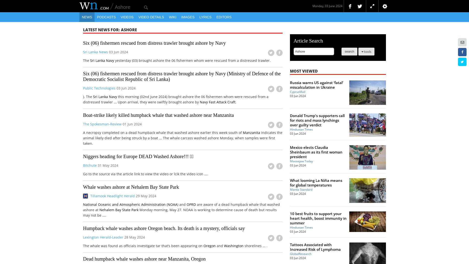 Webseitenstatus ashore.com ist   ONLINE