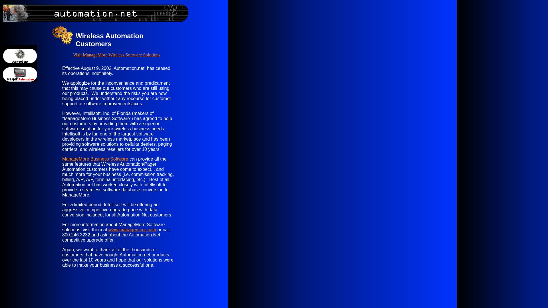 Webseitenstatus automation.net ist   ONLINE
