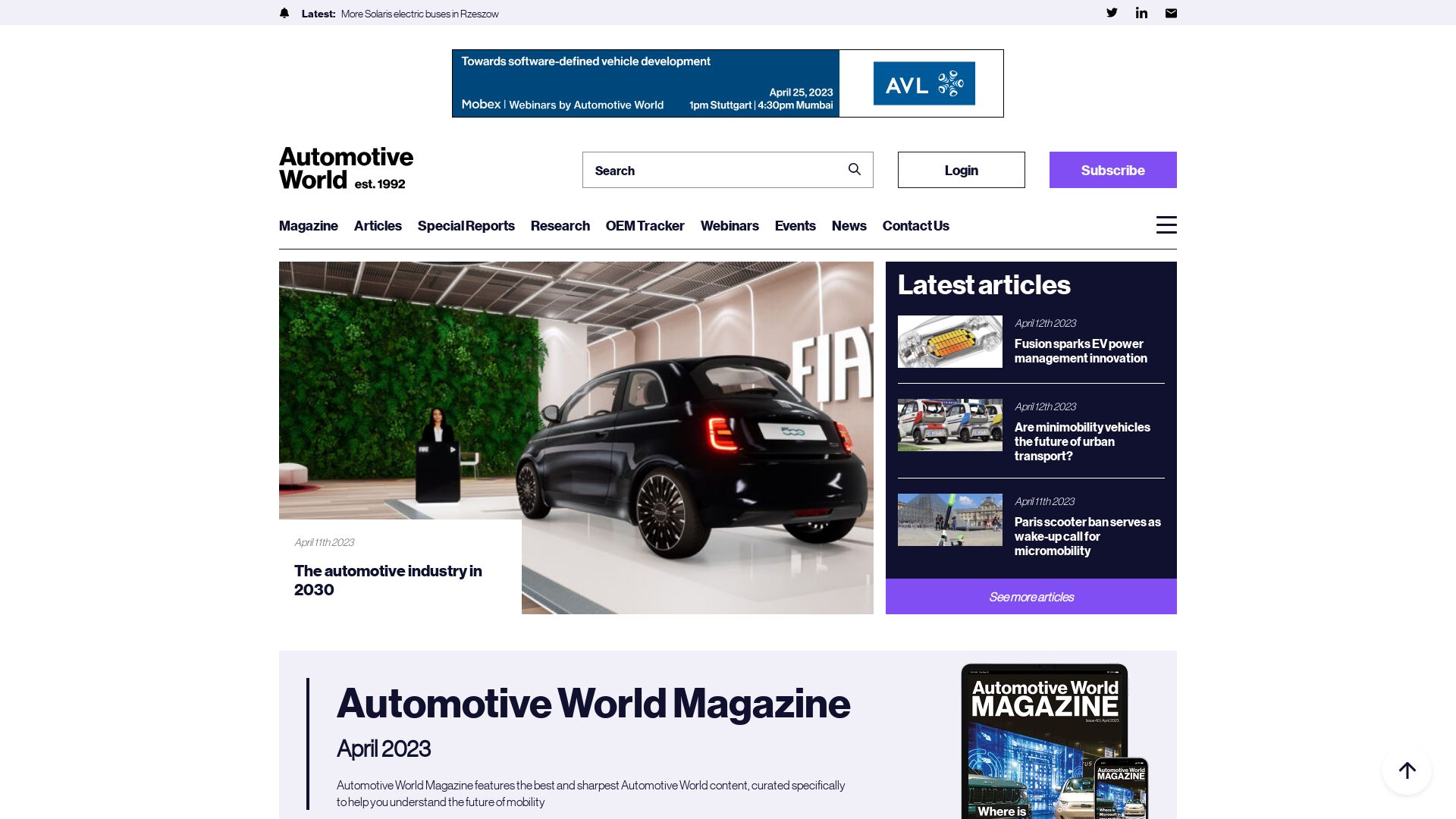 Webseitenstatus automotiveworld.com ist   ONLINE