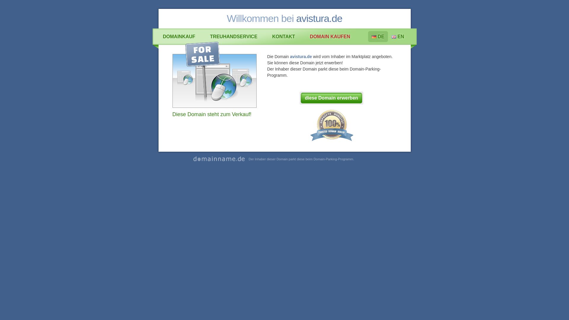 Webseitenstatus avistura.de ist   ONLINE