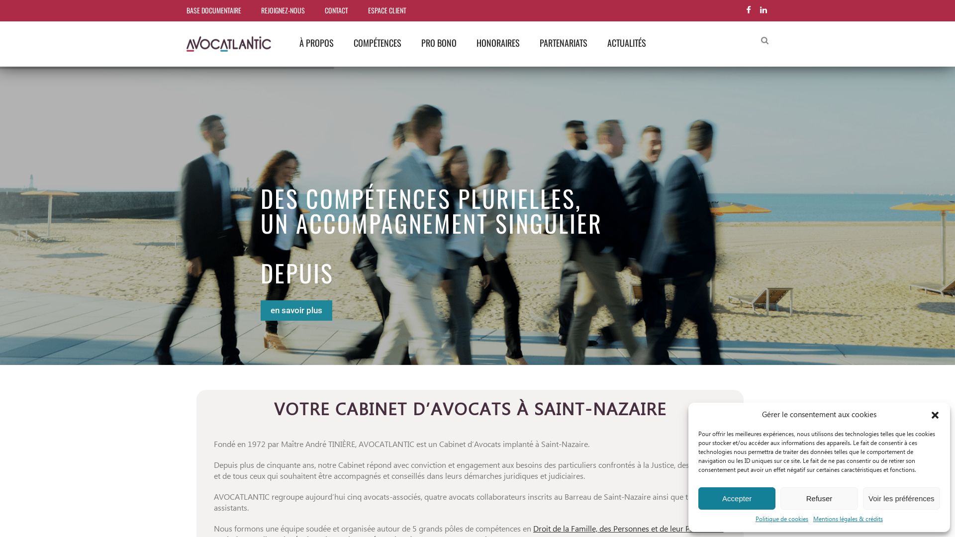Webseitenstatus avocatlantic.fr ist   ONLINE