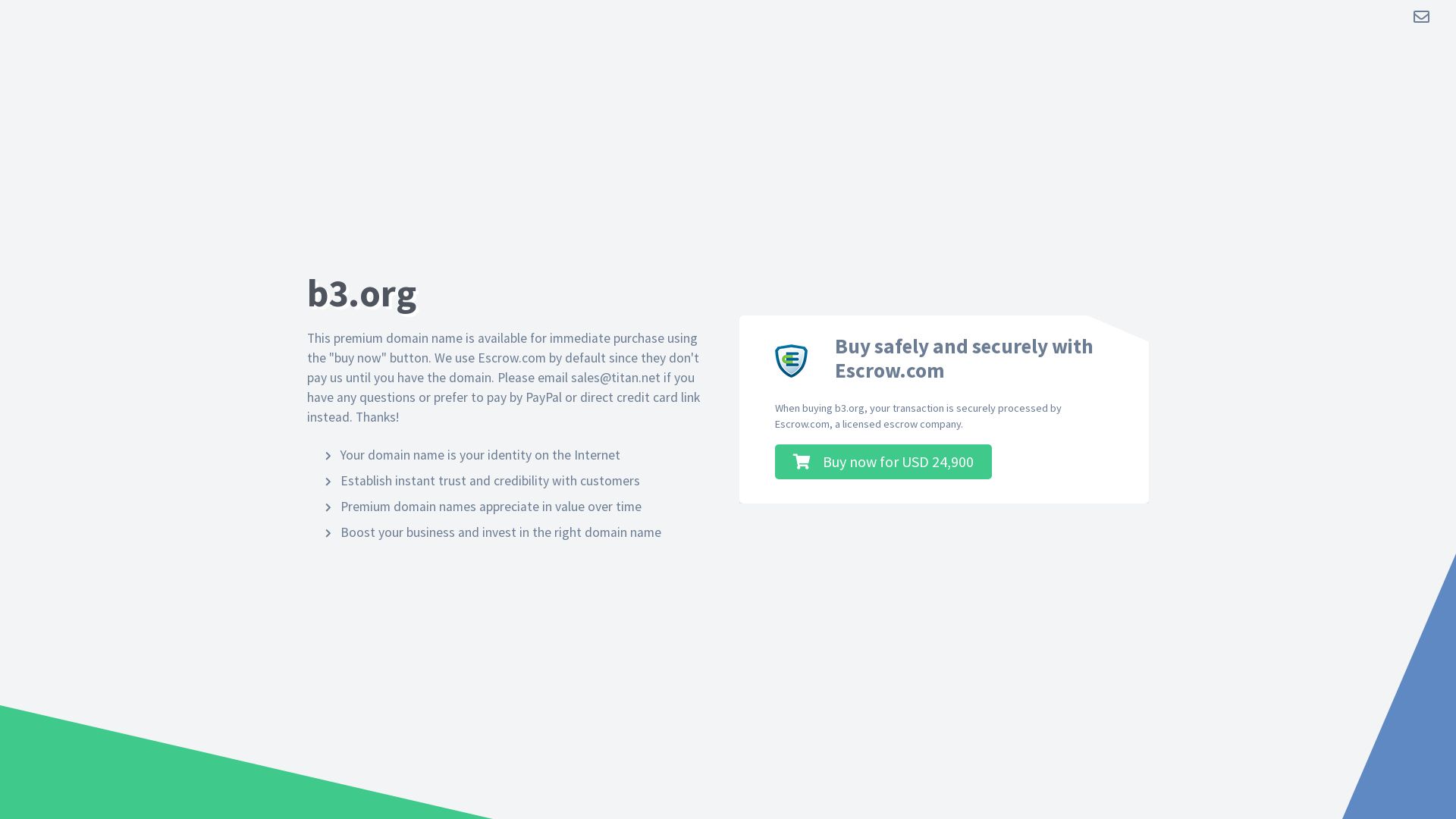 Webseitenstatus b3.org ist   ONLINE