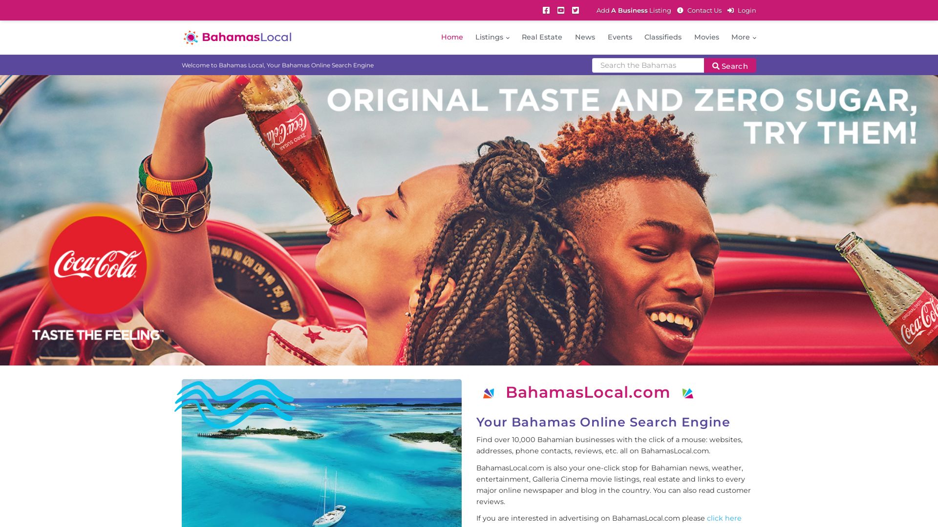 Webseitenstatus bahamaslocal.com ist   ONLINE