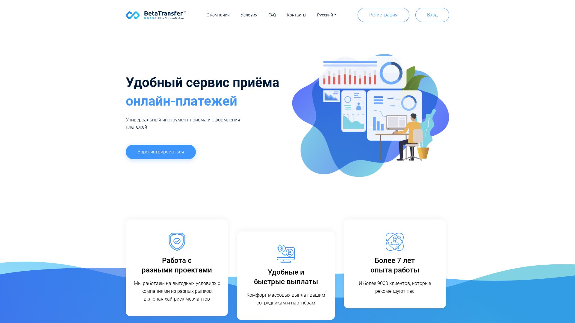 Webseitenstatus betatransfer.io ist   ONLINE