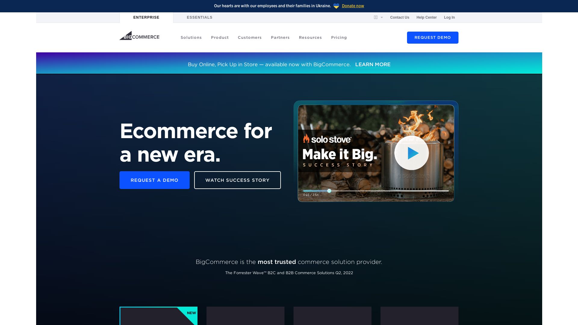 Webseitenstatus bigcommerce.com ist   ONLINE