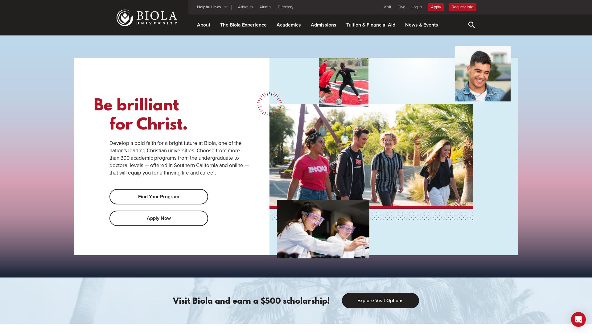 Webseitenstatus biola.edu ist   ONLINE