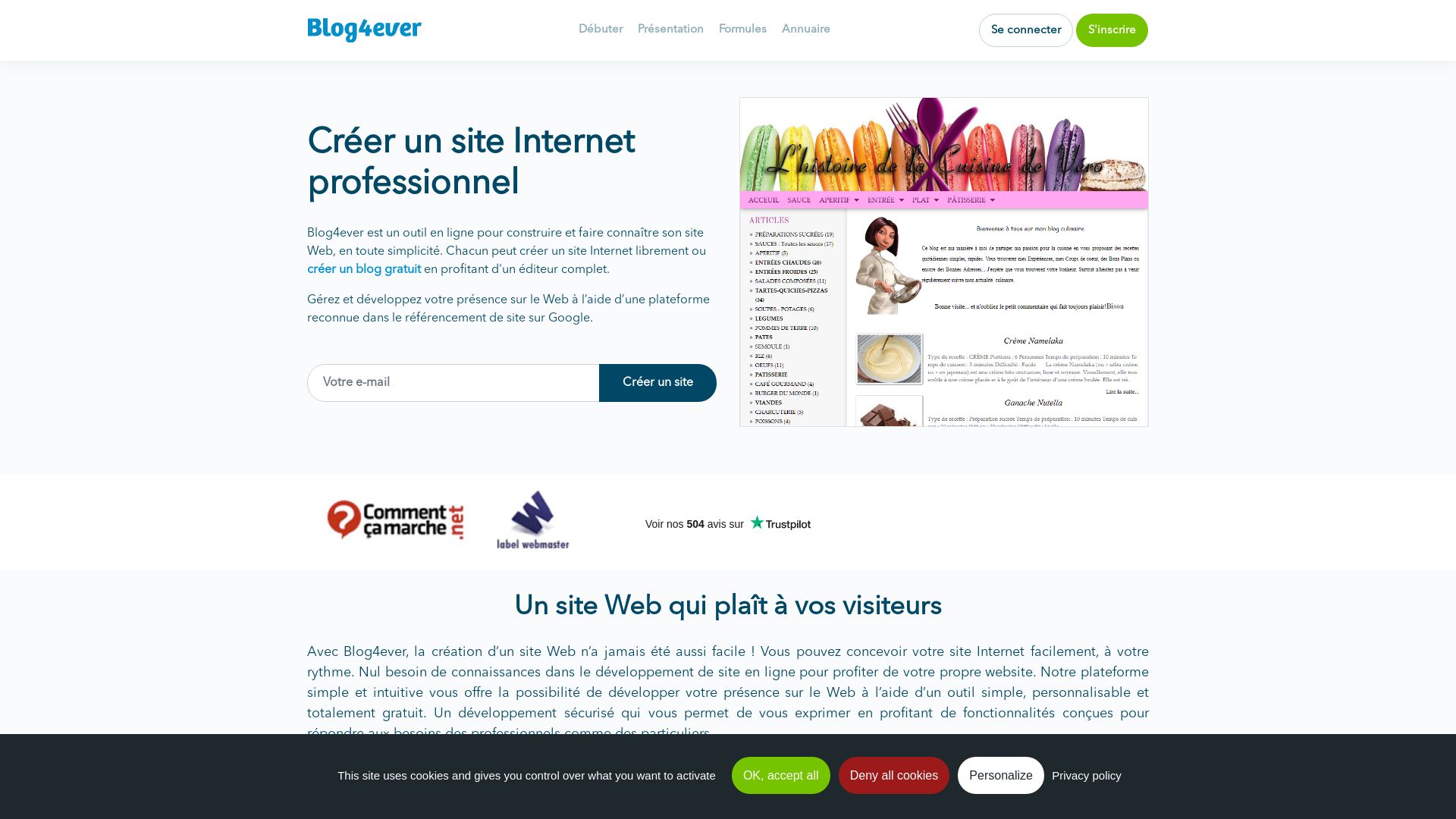 Webseitenstatus blog4ever.com ist   ONLINE