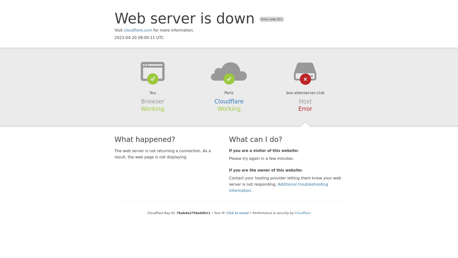Webseitenstatus box.alienserver.club ist   ONLINE