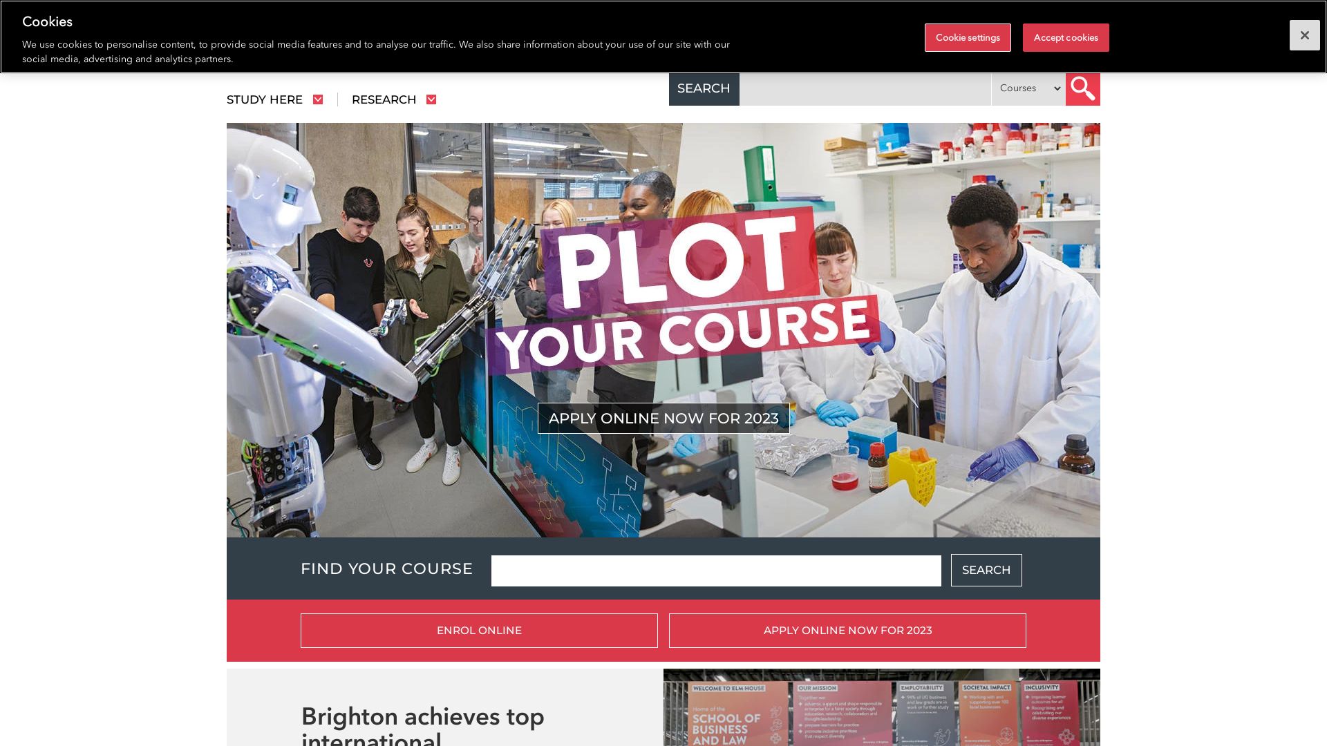 Webseitenstatus brighton.ac.uk ist   ONLINE