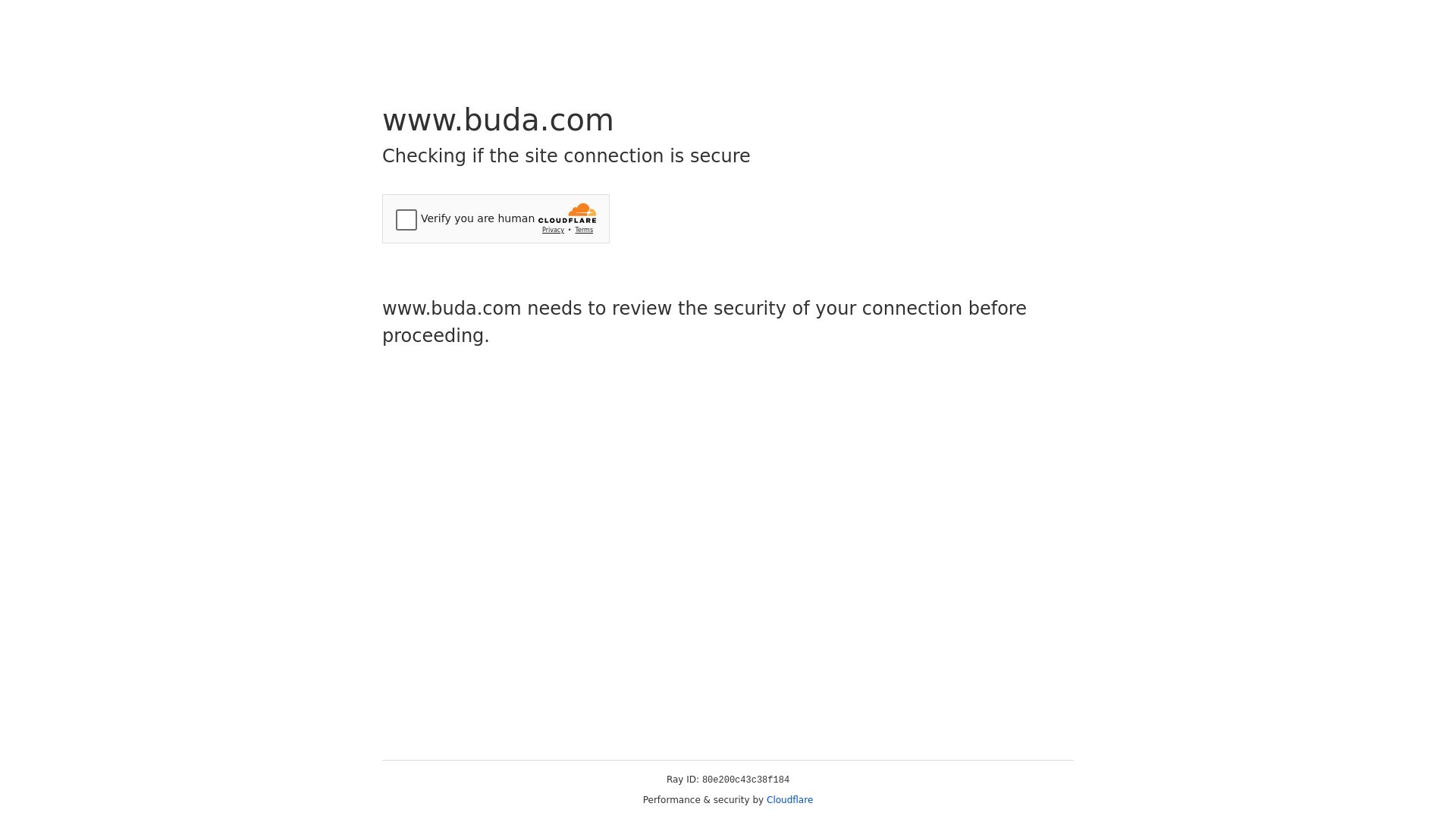 Webseitenstatus buda.com ist   ONLINE