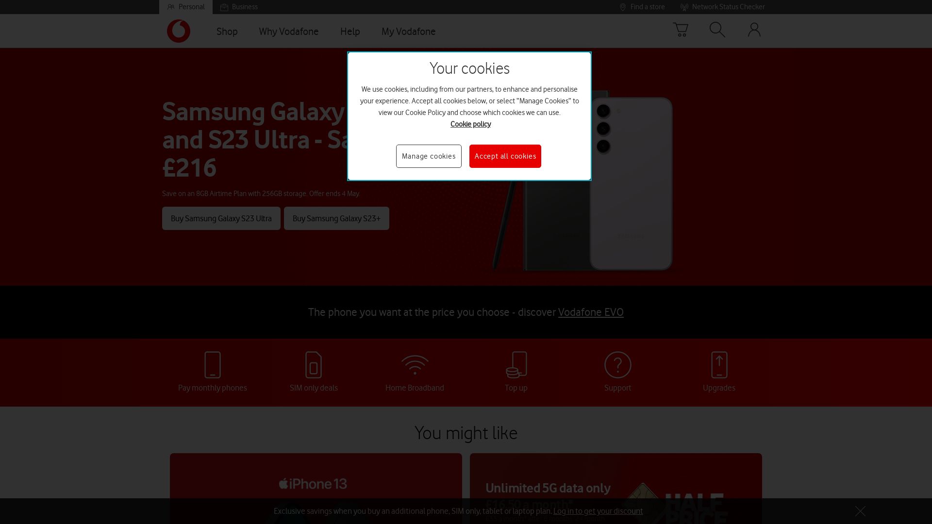 Webseitenstatus cdn.vodafone.co.uk ist   ONLINE