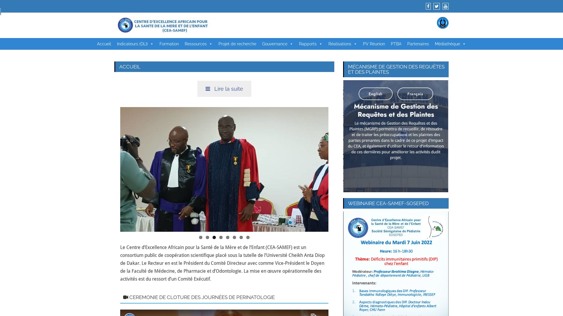 Webseitenstatus ceasamef.sn ist   ONLINE