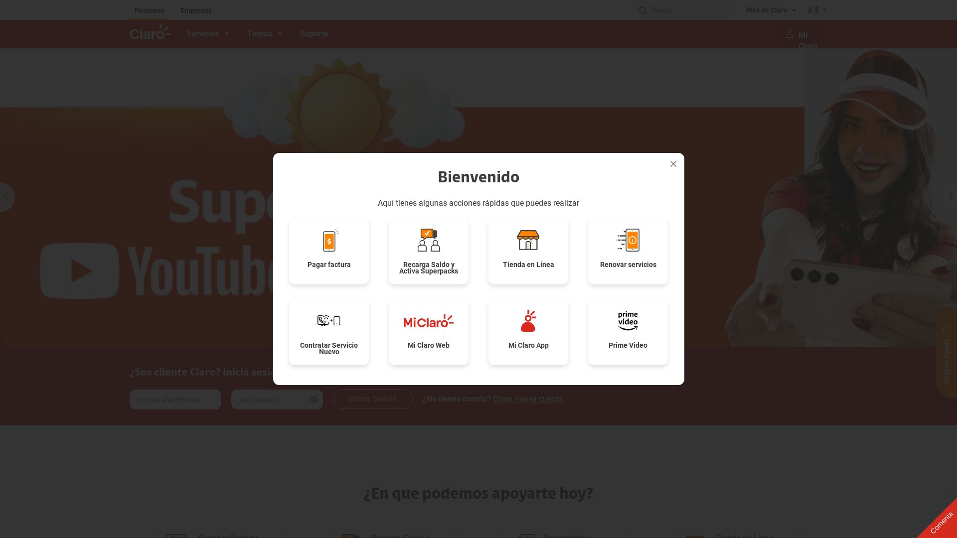 Webseitenstatus claro.com.gt ist   ONLINE