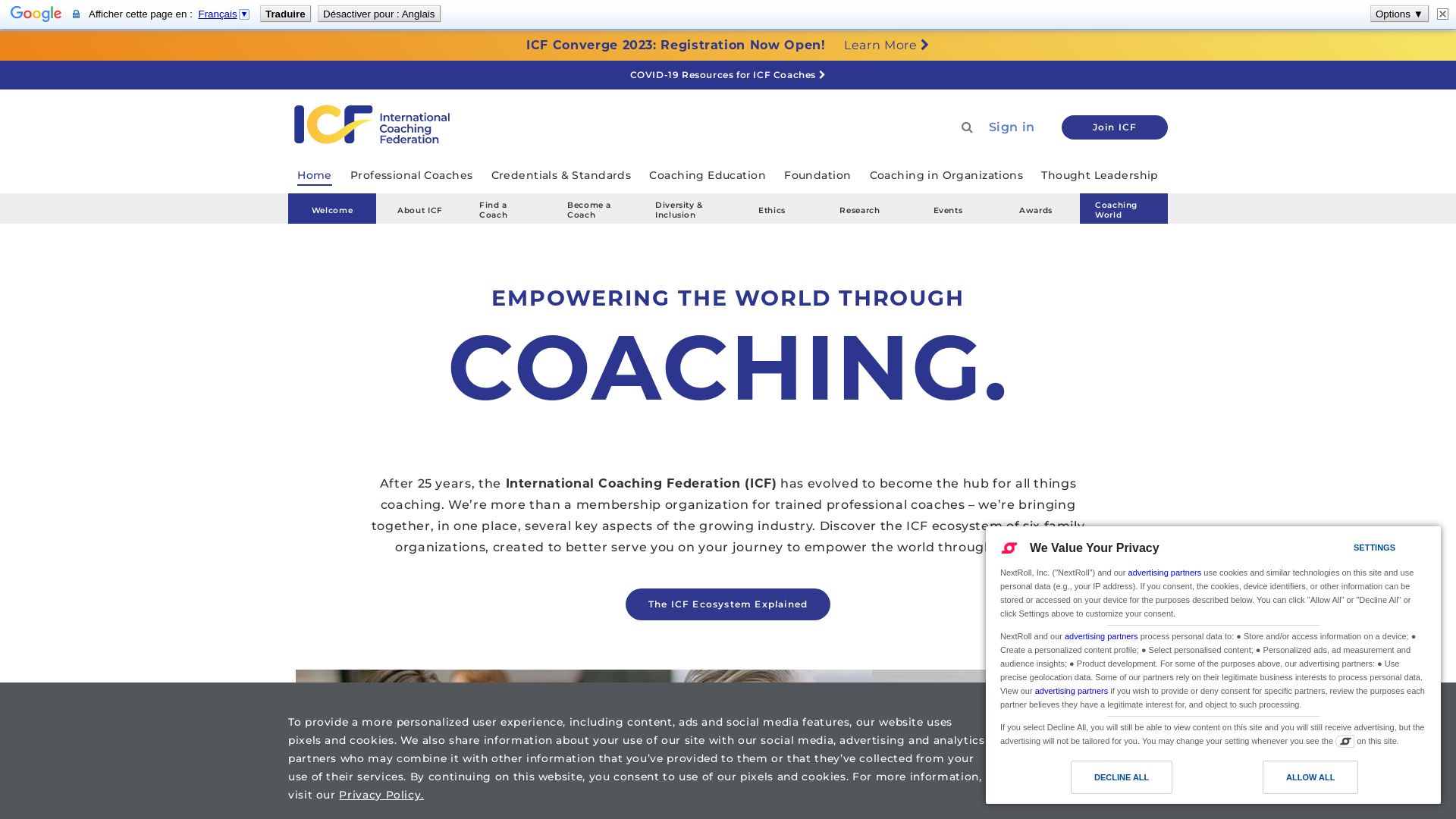 Webseitenstatus coachingfederation.org ist   ONLINE