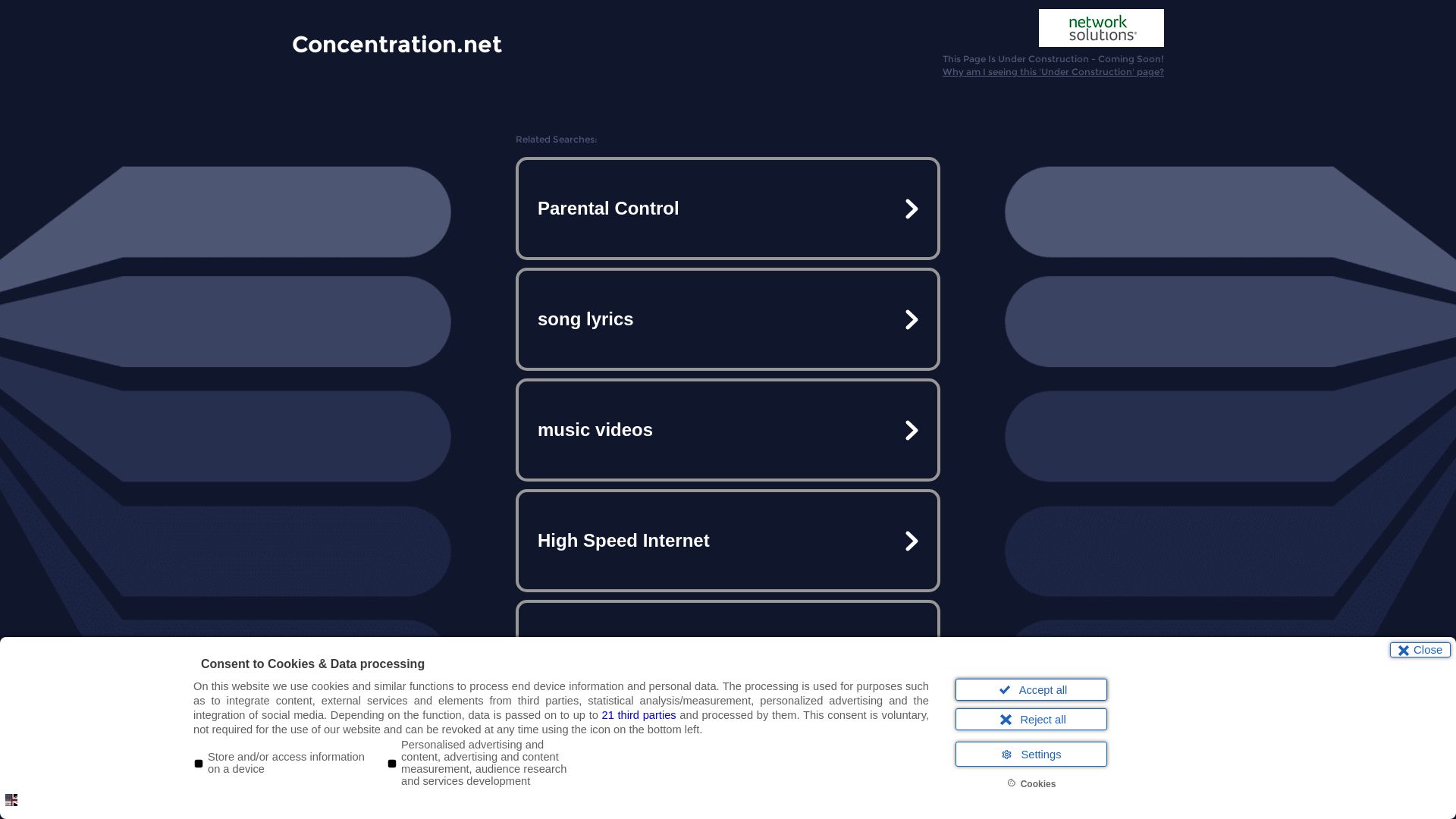 Webseitenstatus concentration.net ist   ONLINE