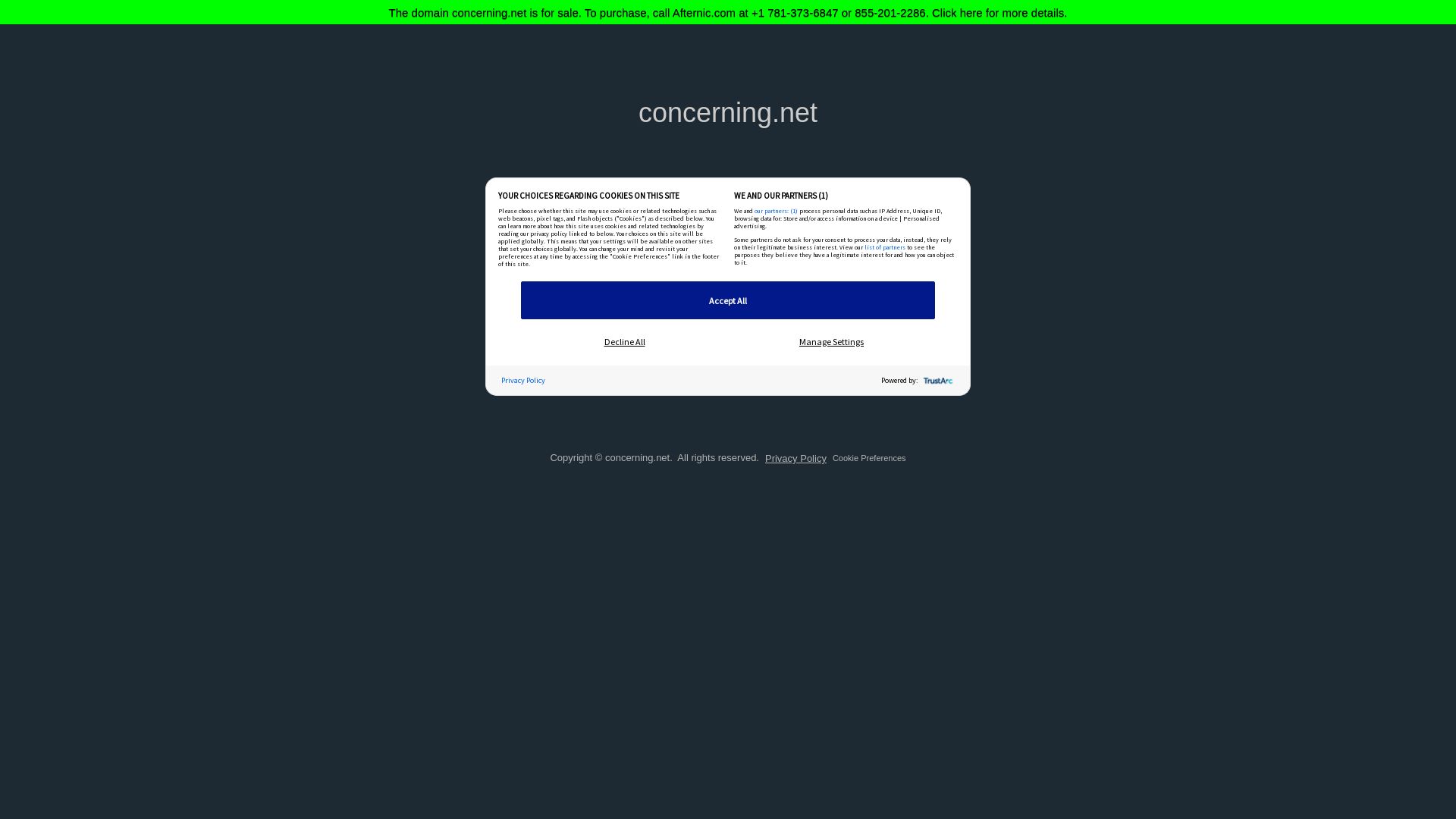 Webseitenstatus concerning.net ist   ONLINE