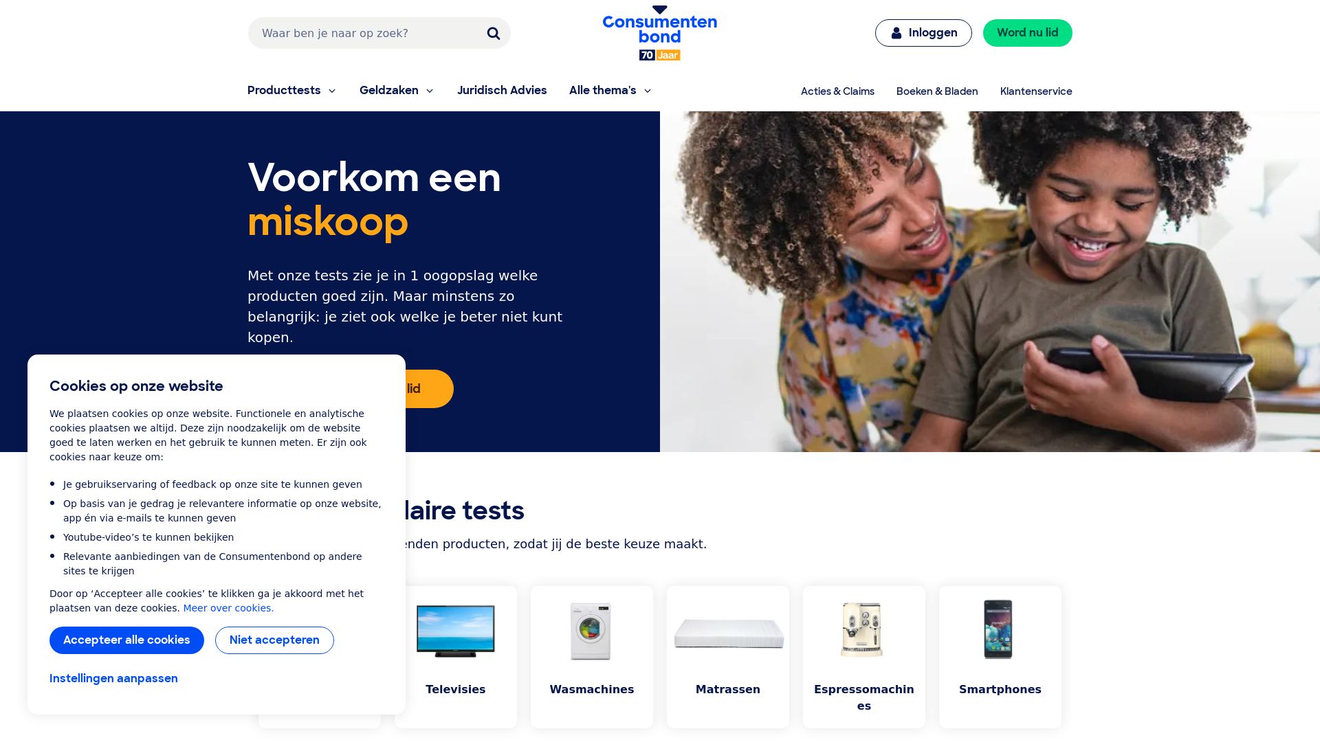 Webseitenstatus consumentenbond.nl ist   ONLINE