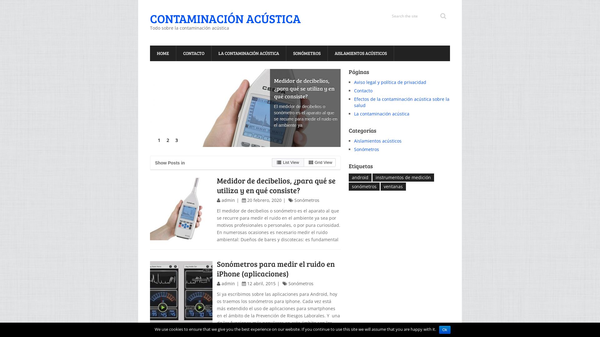 Webseitenstatus contaminacionacustica.net ist   ONLINE