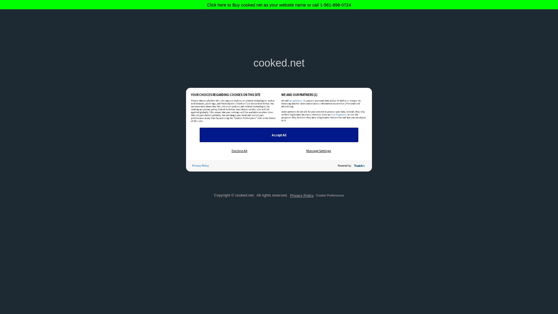 Webseitenstatus cooked.net ist   ONLINE