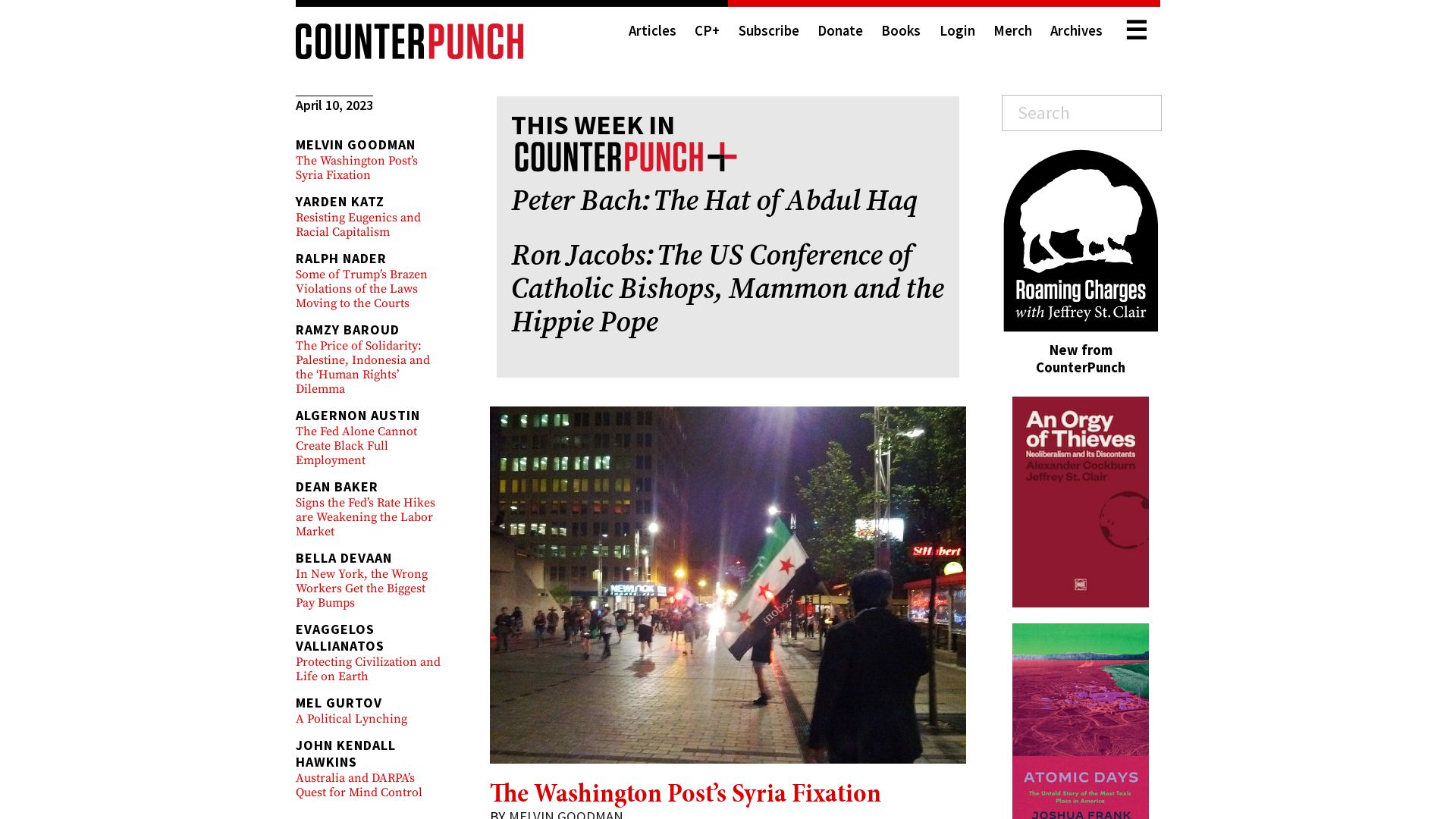 Webseitenstatus counterpunch.org ist   ONLINE