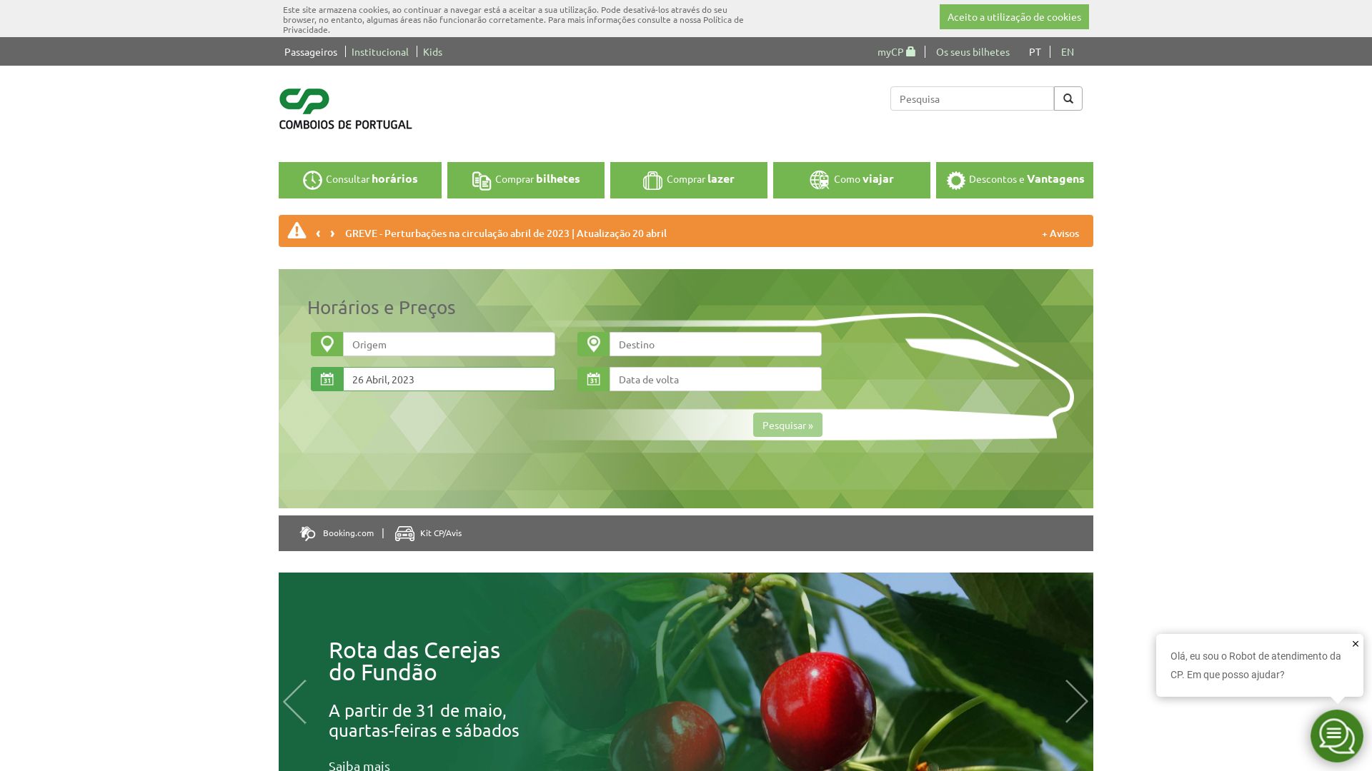 Webseitenstatus cp.pt ist   ONLINE