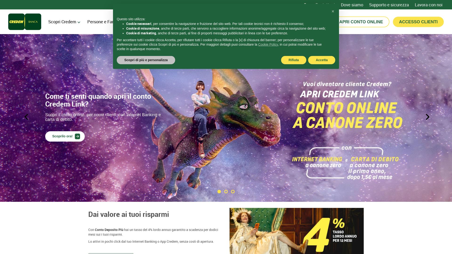 Webseitenstatus credem.net ist   ONLINE
