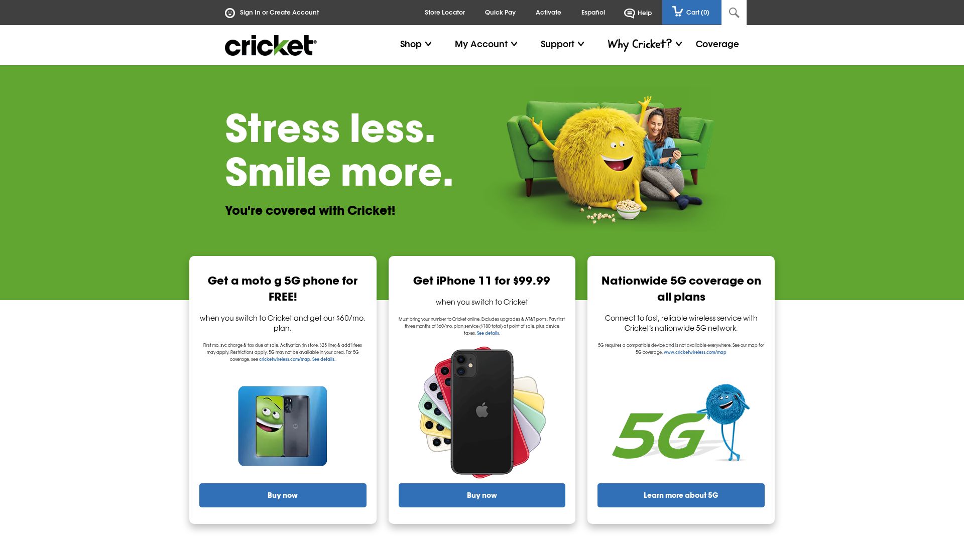 Webseitenstatus cricketwireless.com ist   ONLINE