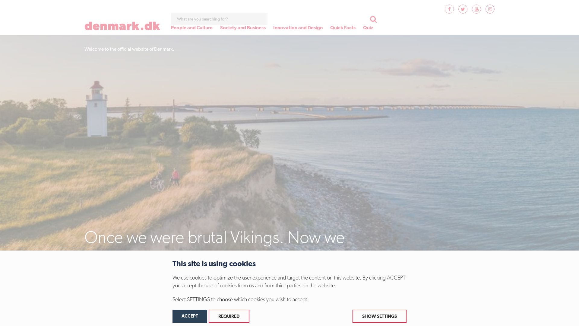 Webseitenstatus denmark.dk ist   ONLINE
