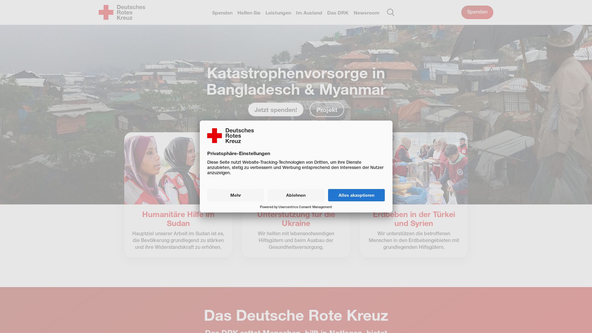 Webseitenstatus drk.de ist   ONLINE
