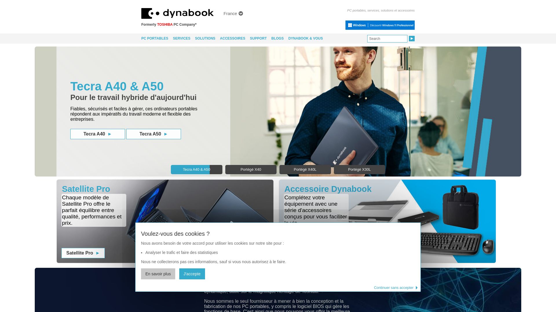 Webseitenstatus dynabook.com ist   ONLINE