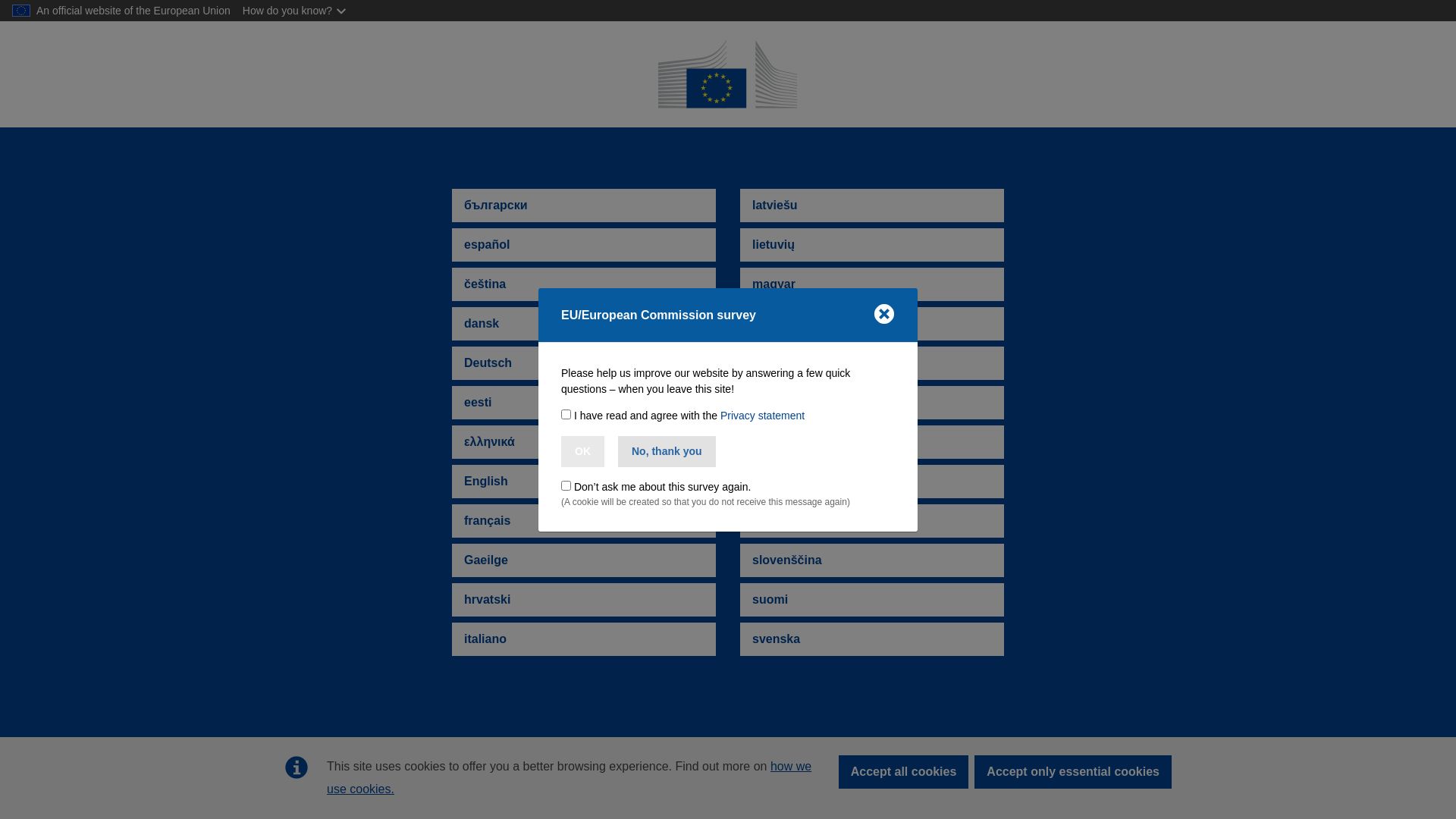 Webseitenstatus ec.europa.eu ist   ONLINE