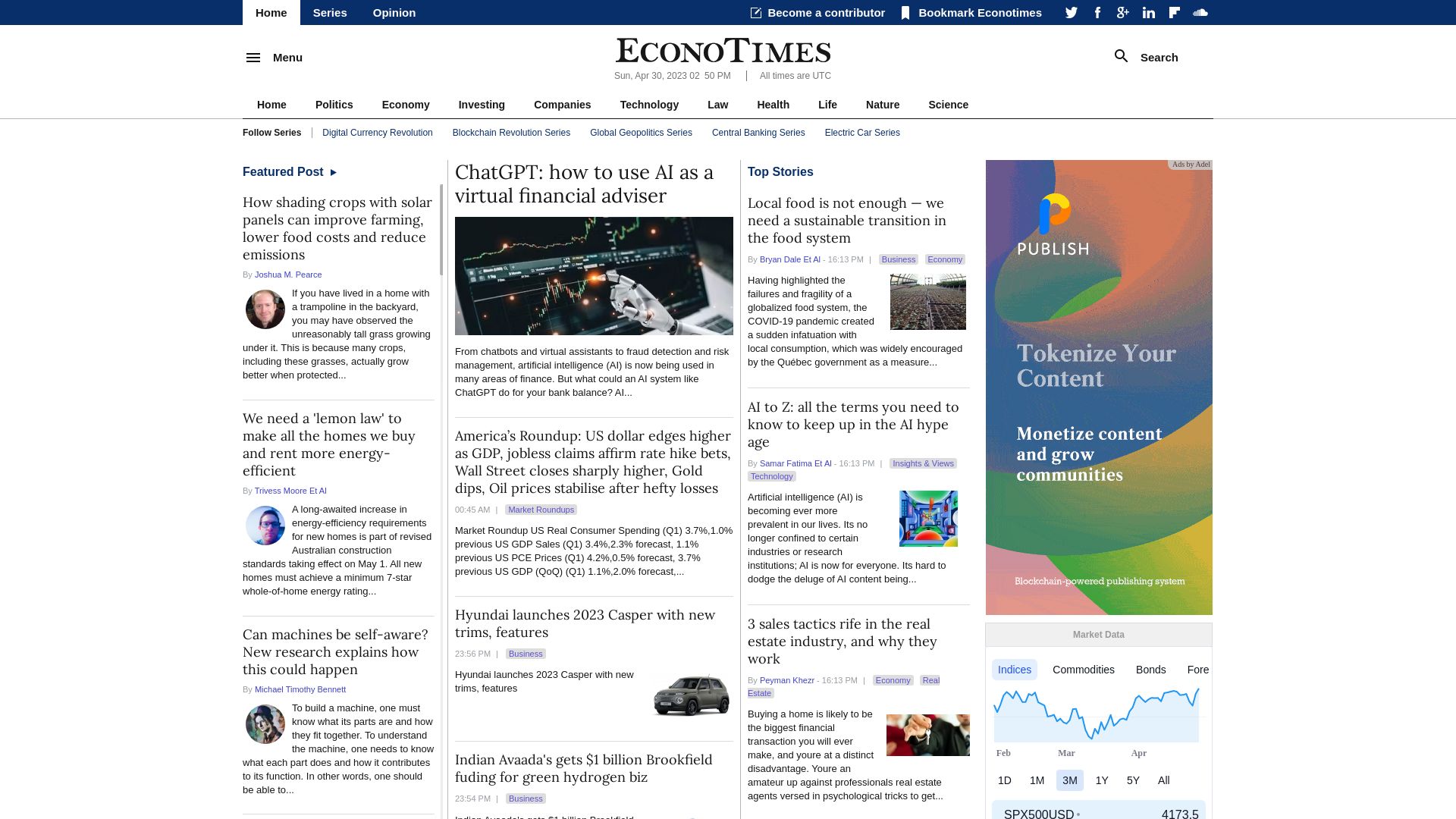 Webseitenstatus econotimes.com ist   ONLINE