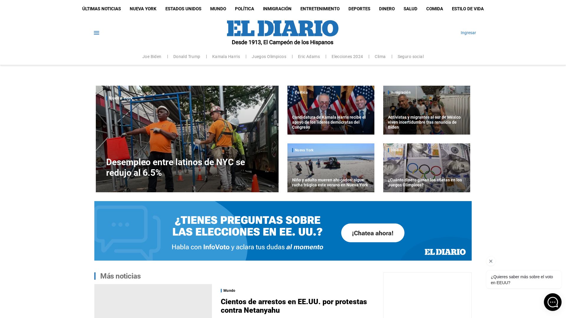 Webseitenstatus eldiariony.com ist   ONLINE