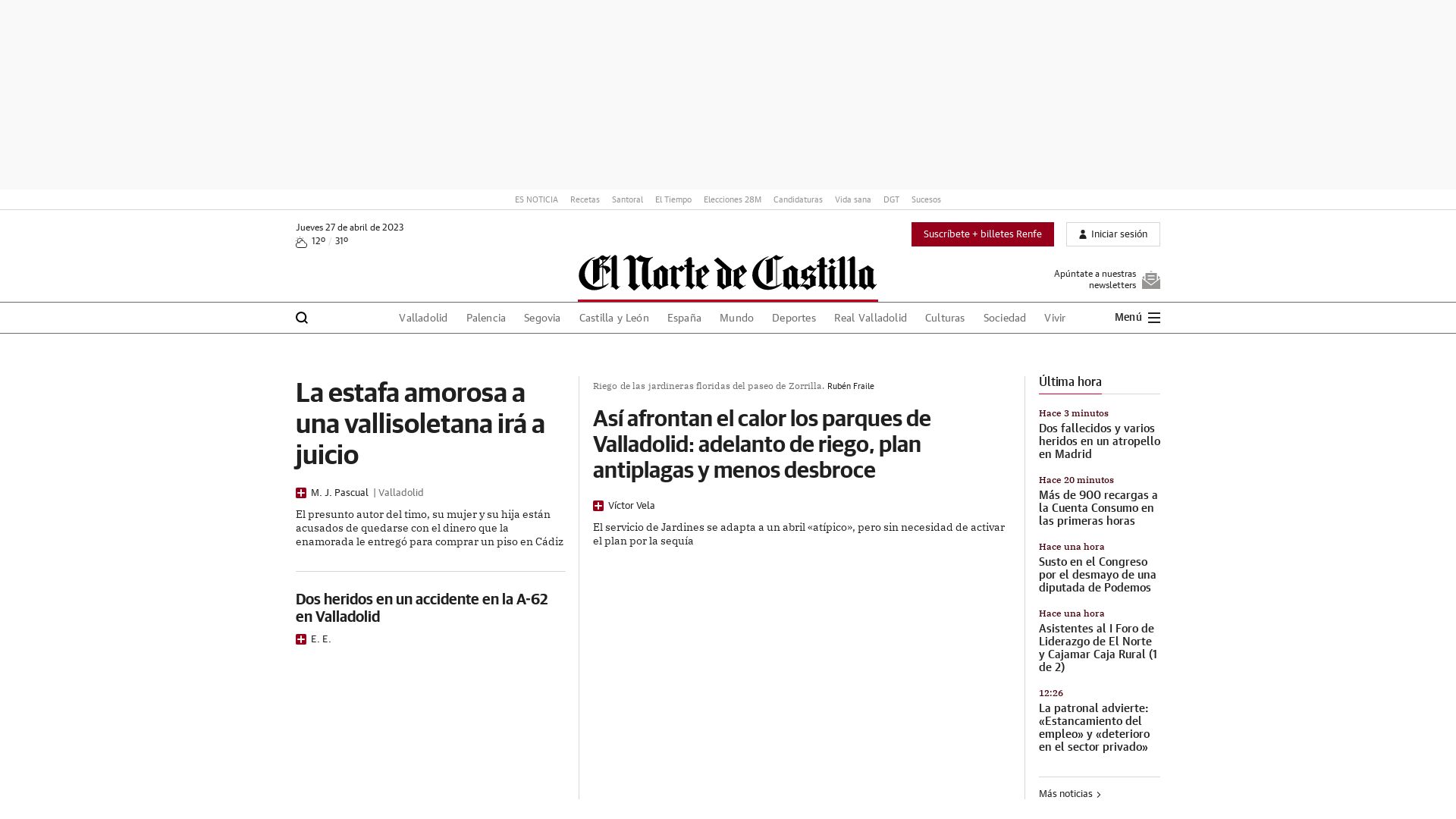 Webseitenstatus elnortedecastilla.es ist   ONLINE