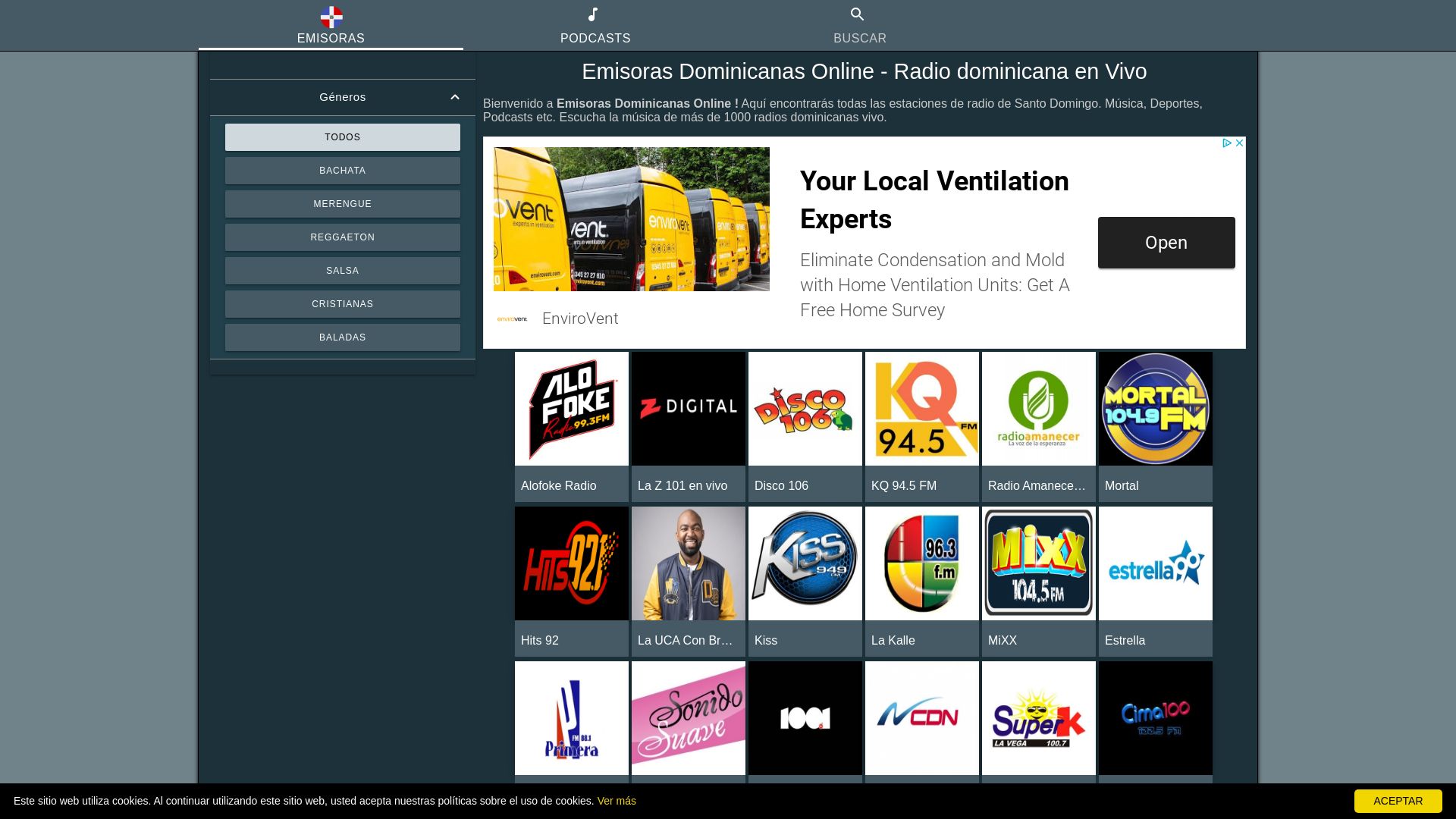 Webseitenstatus emisorasdominicanas.online ist   ONLINE