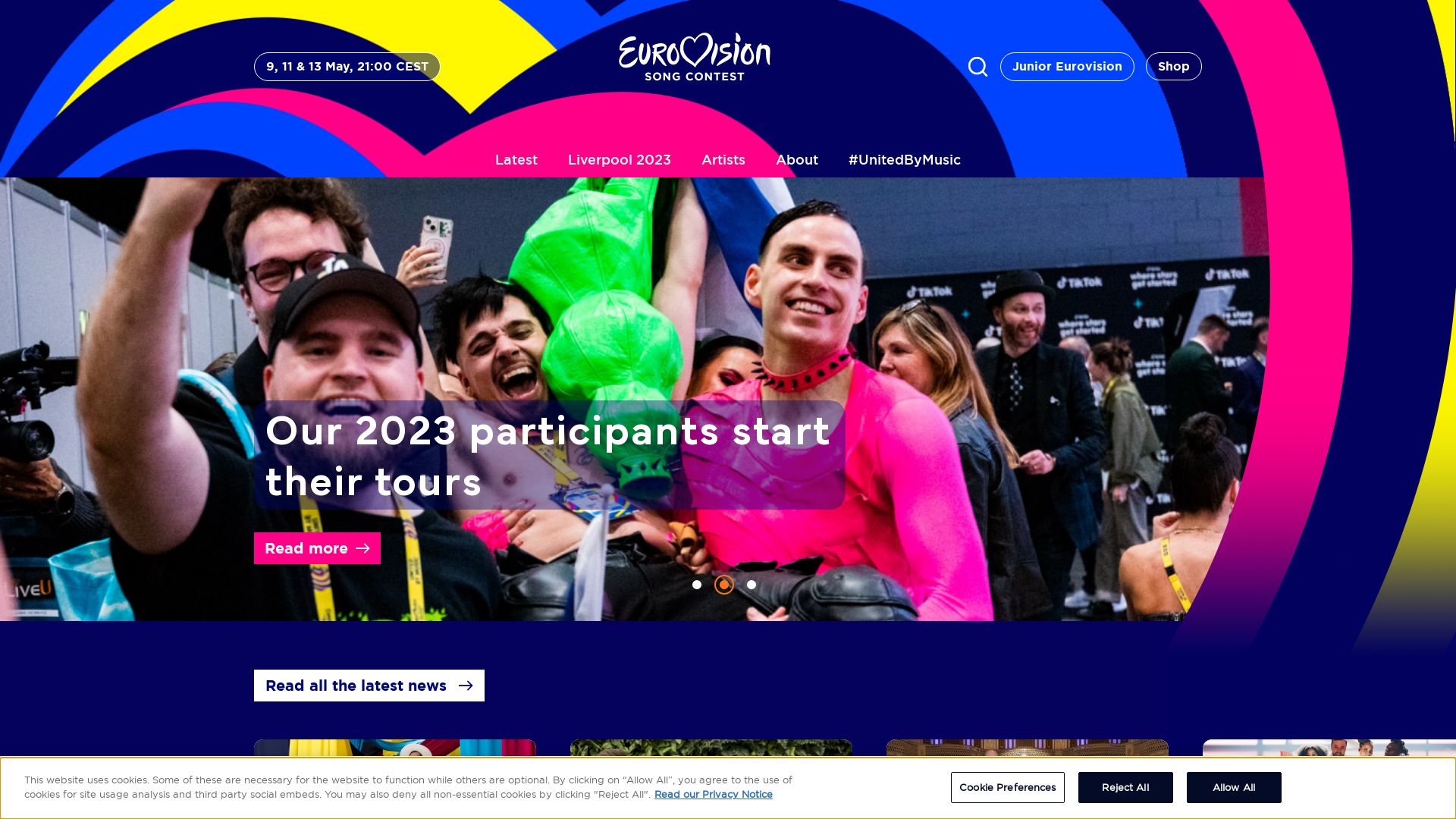 Webseitenstatus eurovision.tv ist   ONLINE