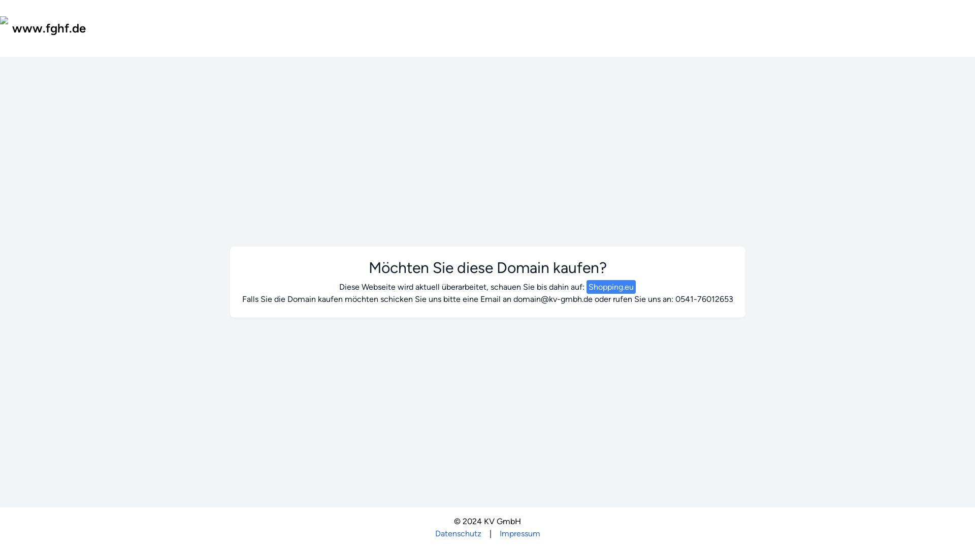 Webseitenstatus fghf.de ist   ONLINE